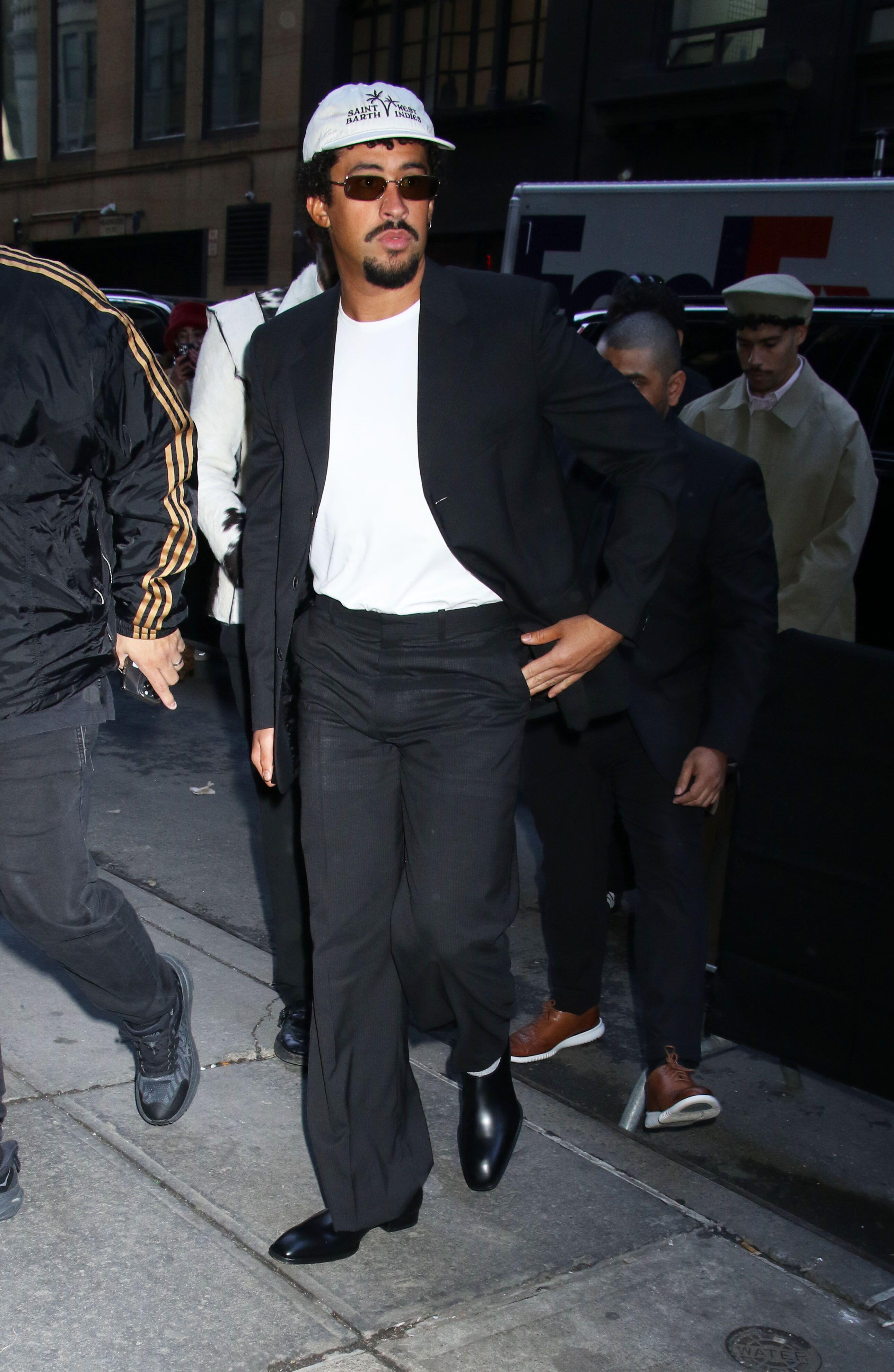 Bad Bunny at autumn/winter 2025 fashion week in New York (Alamy/PA)