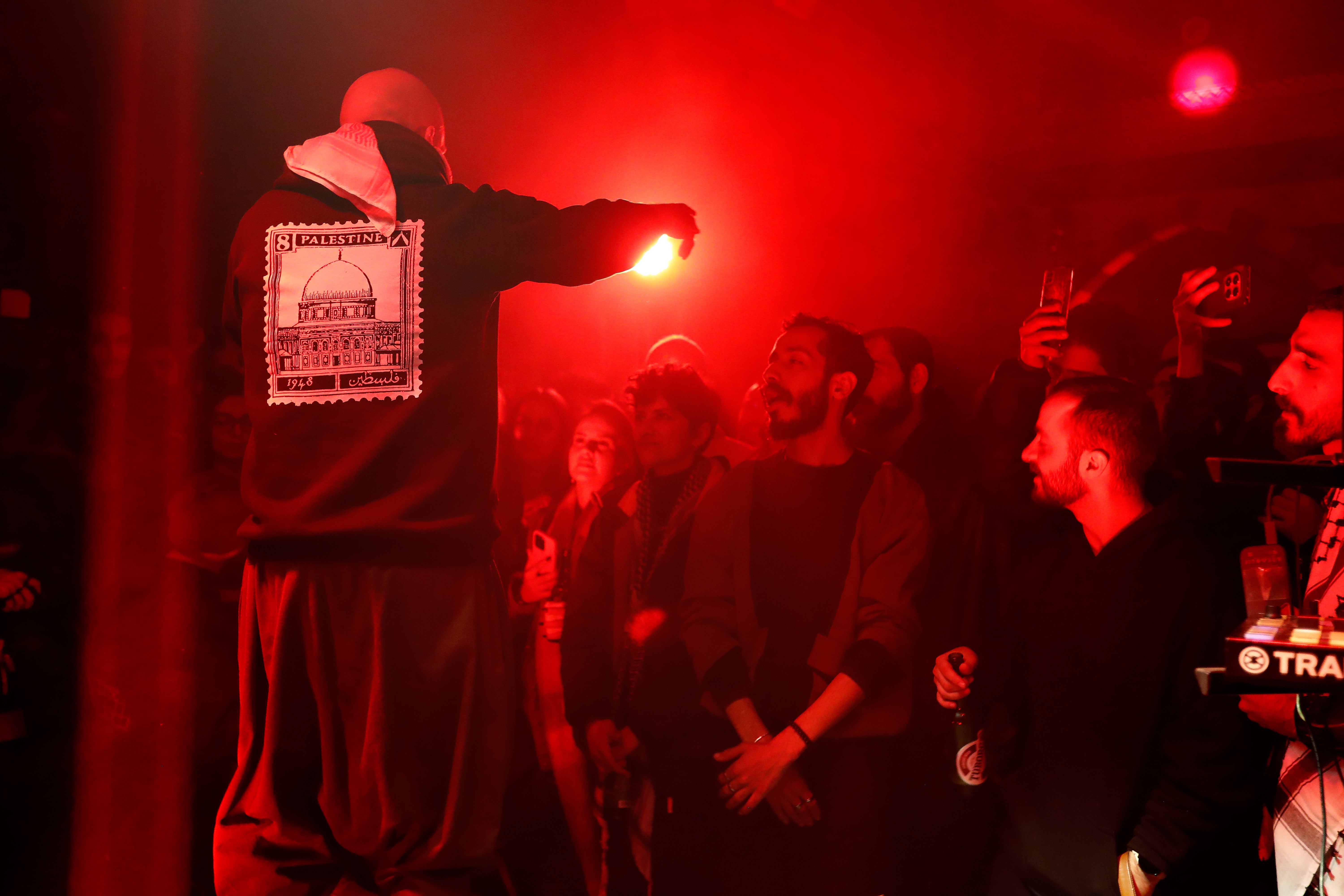 Al Darwish performs at a restaurant in old Damascus