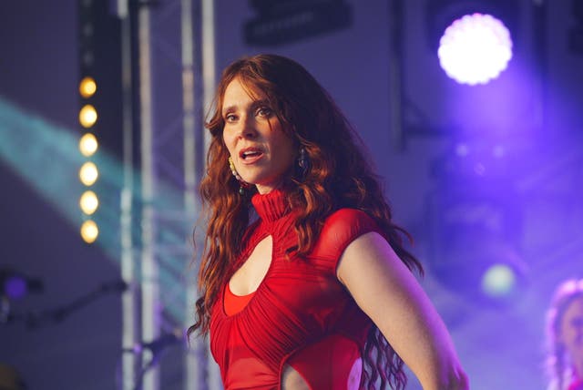 <p>Kate Nash on stage at Glastonbury (Ben Birchall/PA)</p>