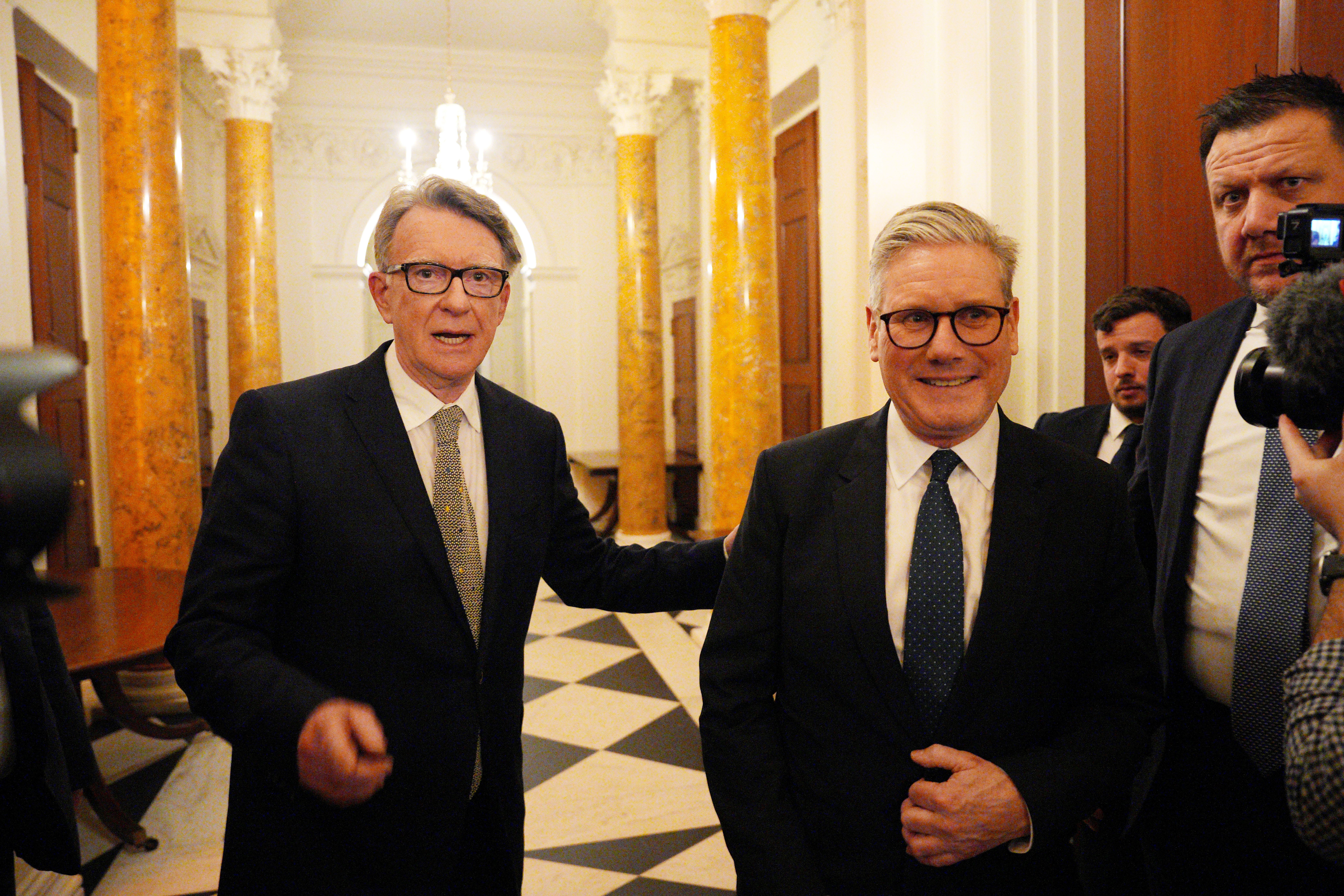 Starmer has come under pressure for appointing Mandelson as ambassador to the United States
