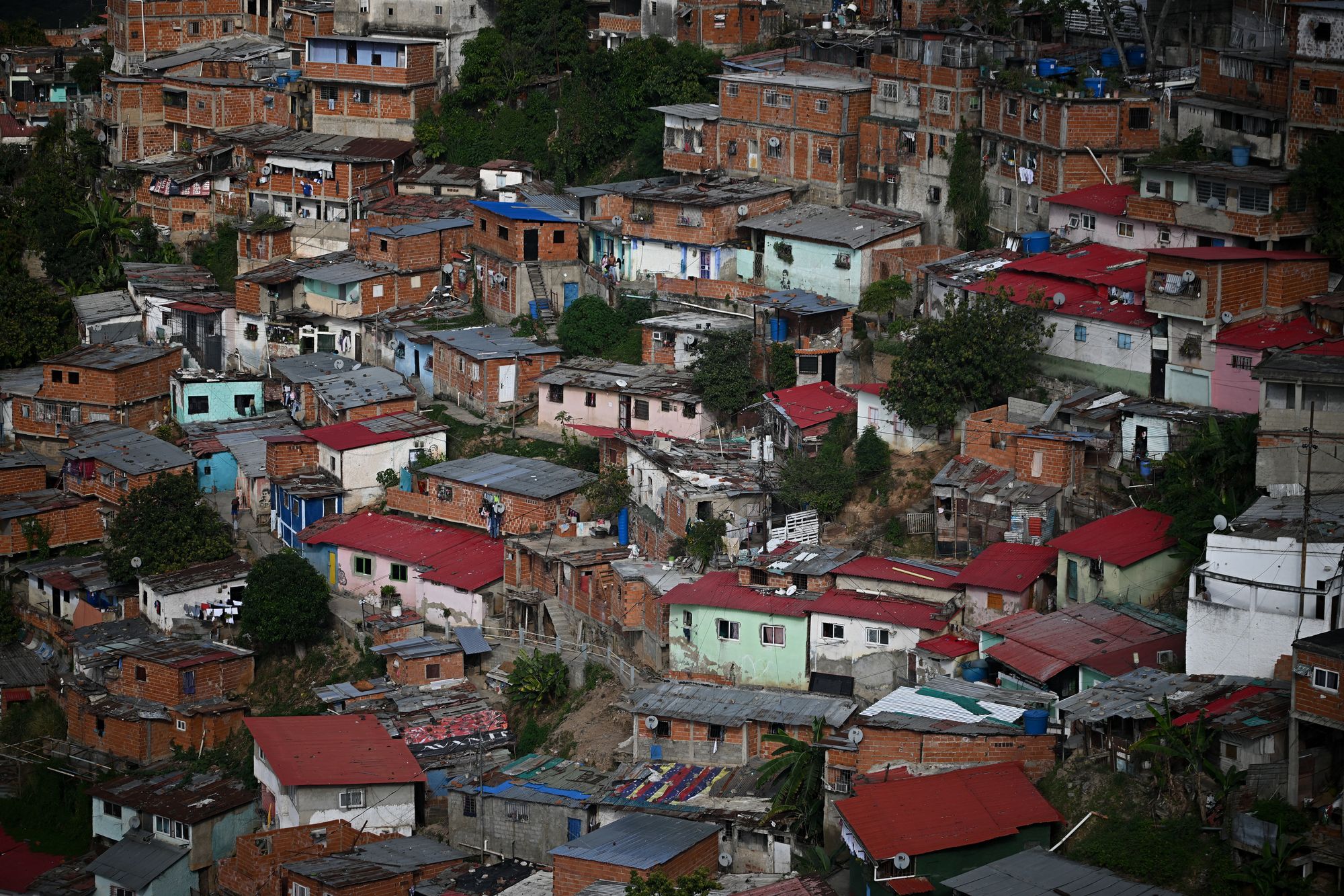 The San Agustin neighbourhood in Caracas, where life has taken on a tense kind of normality
