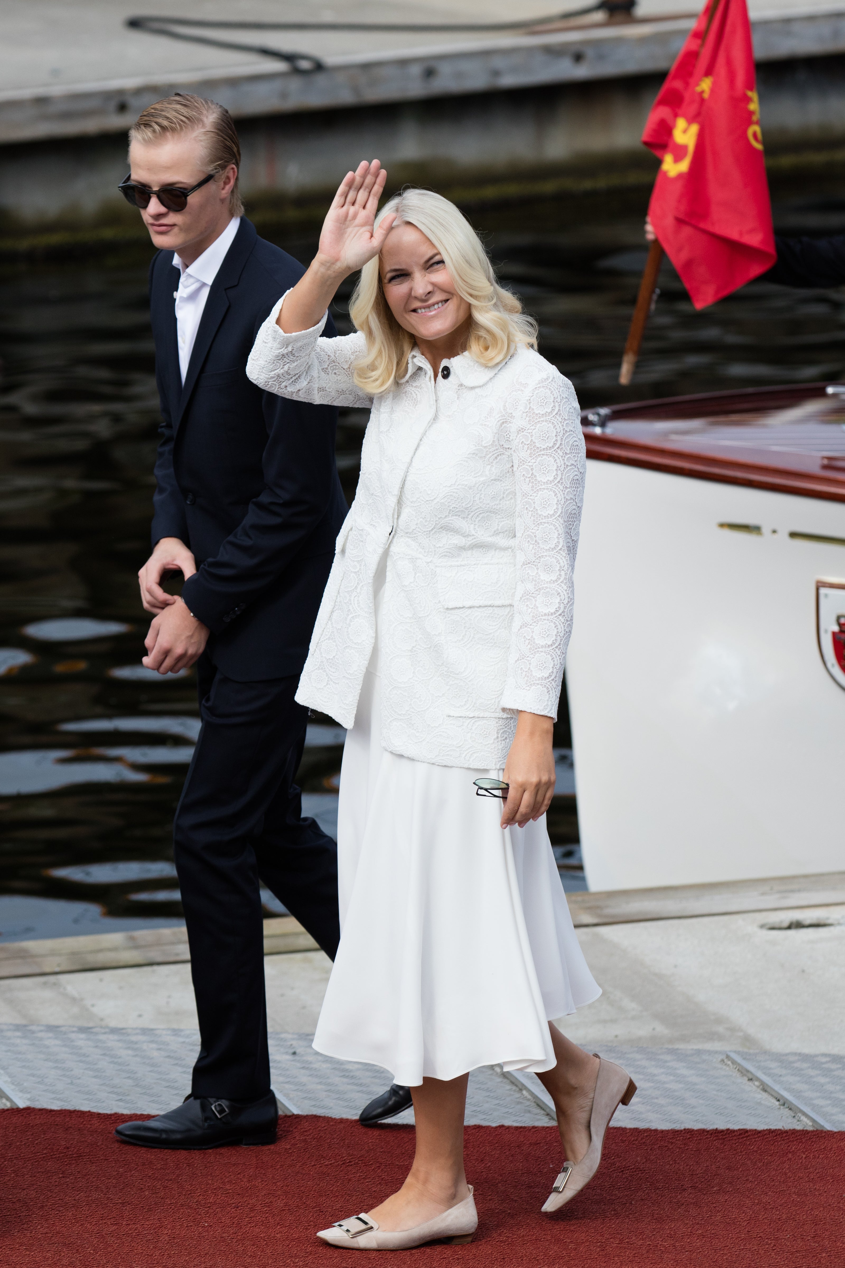 Crown Princess Mette-Marit of Norway, pictured with son Marius Borg Hoiby in 2016