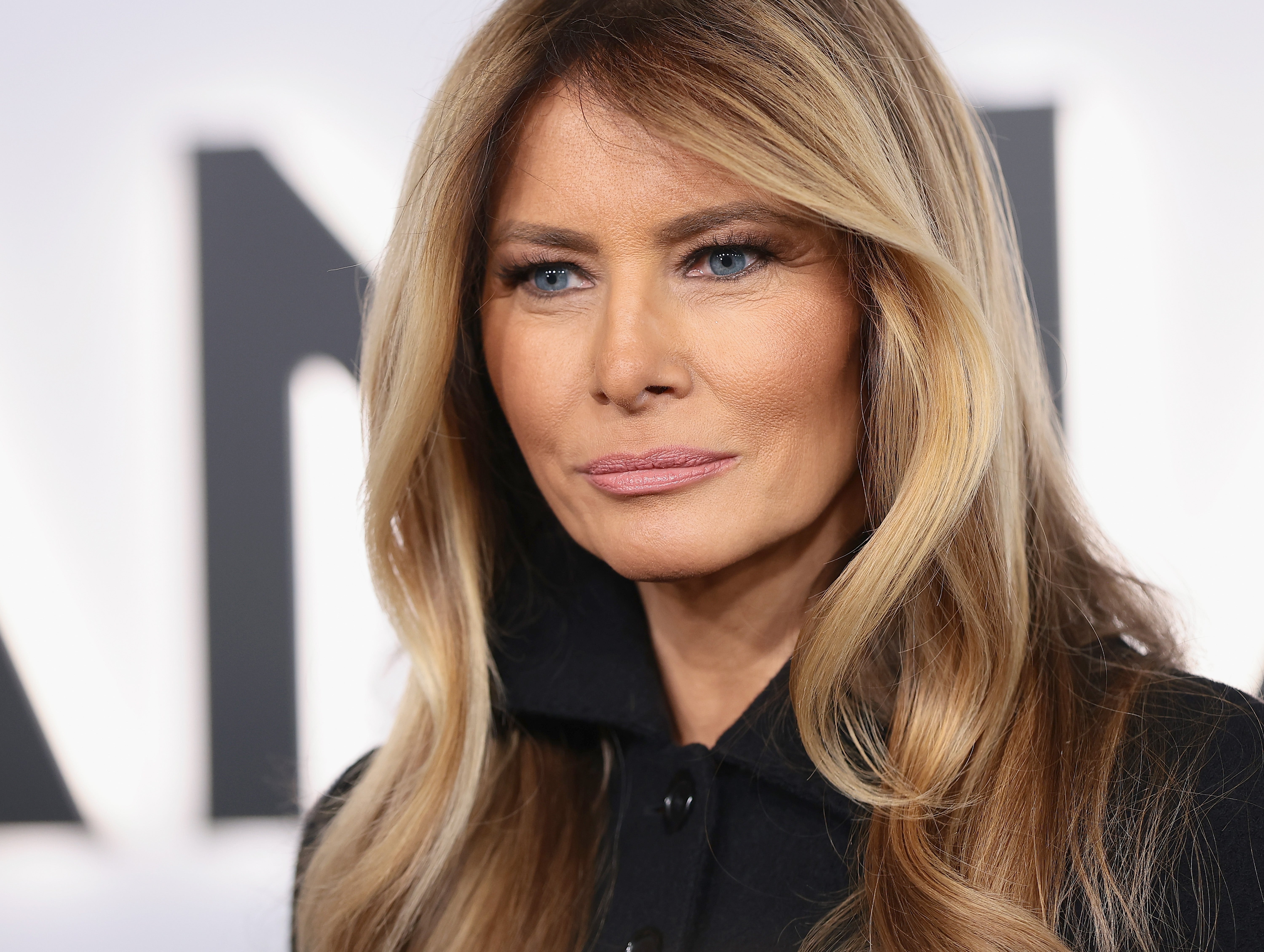 The first lady at the premiere of her new movie ‘Melania’ – which has sen ticket sales fall in week two