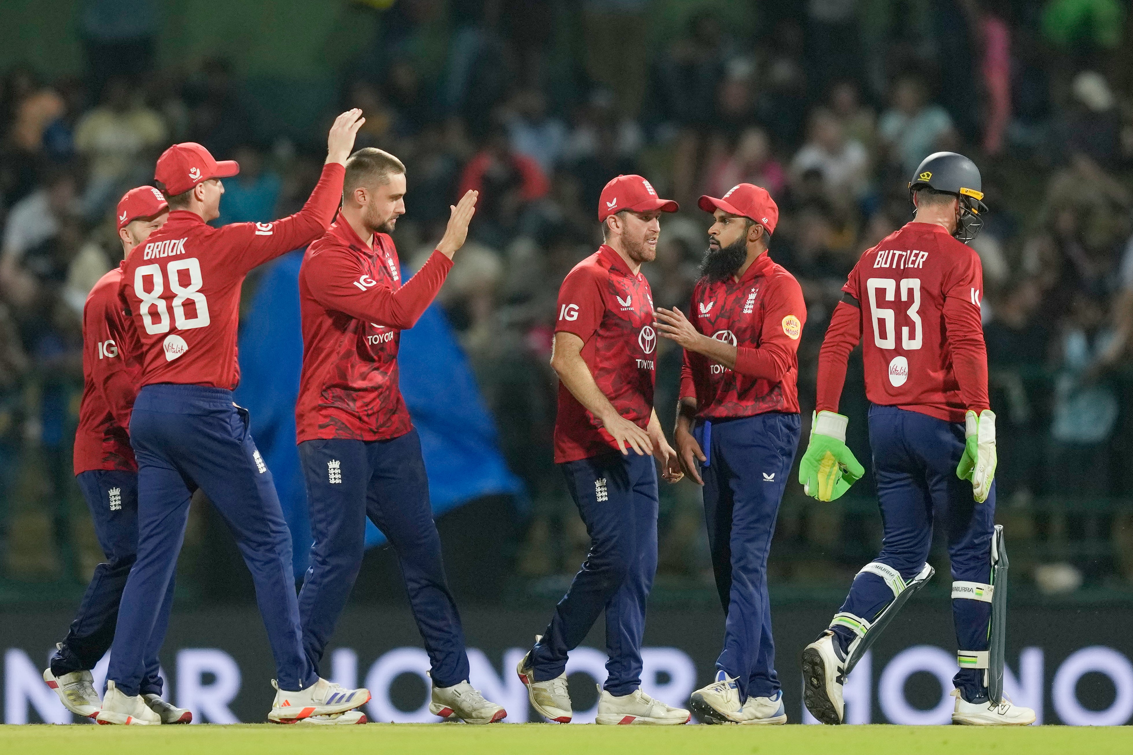 England sealed a 3-0 series win (Eranga Jayawardena/AP)