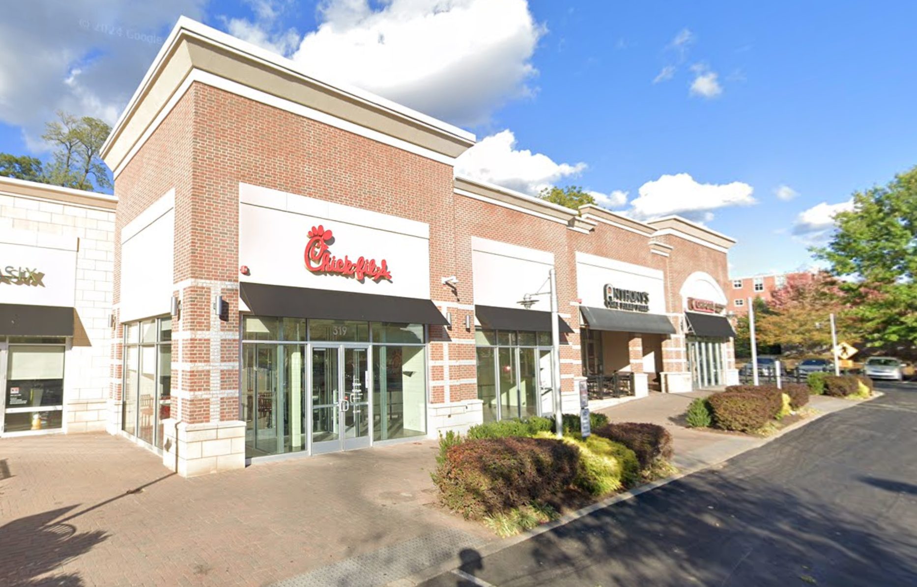The Chick-fil-A location in Wayne, Pennsylvania, where Tiffany Lynch worked. She is now suing over claims the franchise owner subjected her to ceaseless racist comments, then fired her when she spoke out
