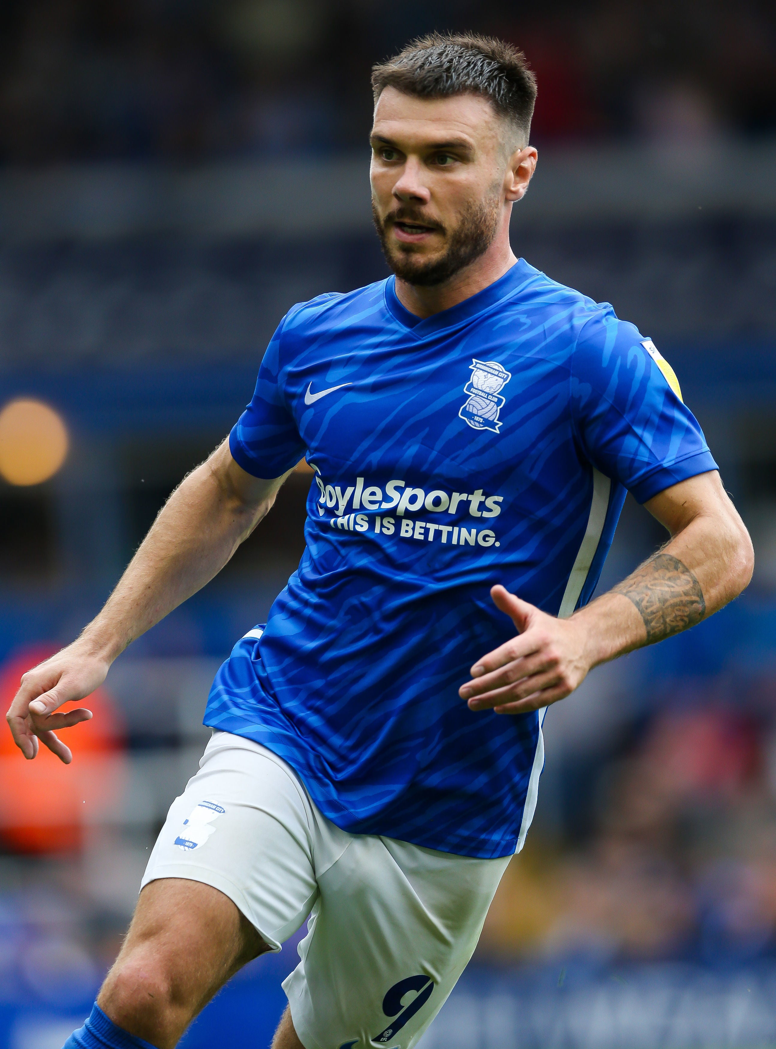 The home of former Birmingham, Aston Villa and Brentford striker Scott Hogan was among those targeted