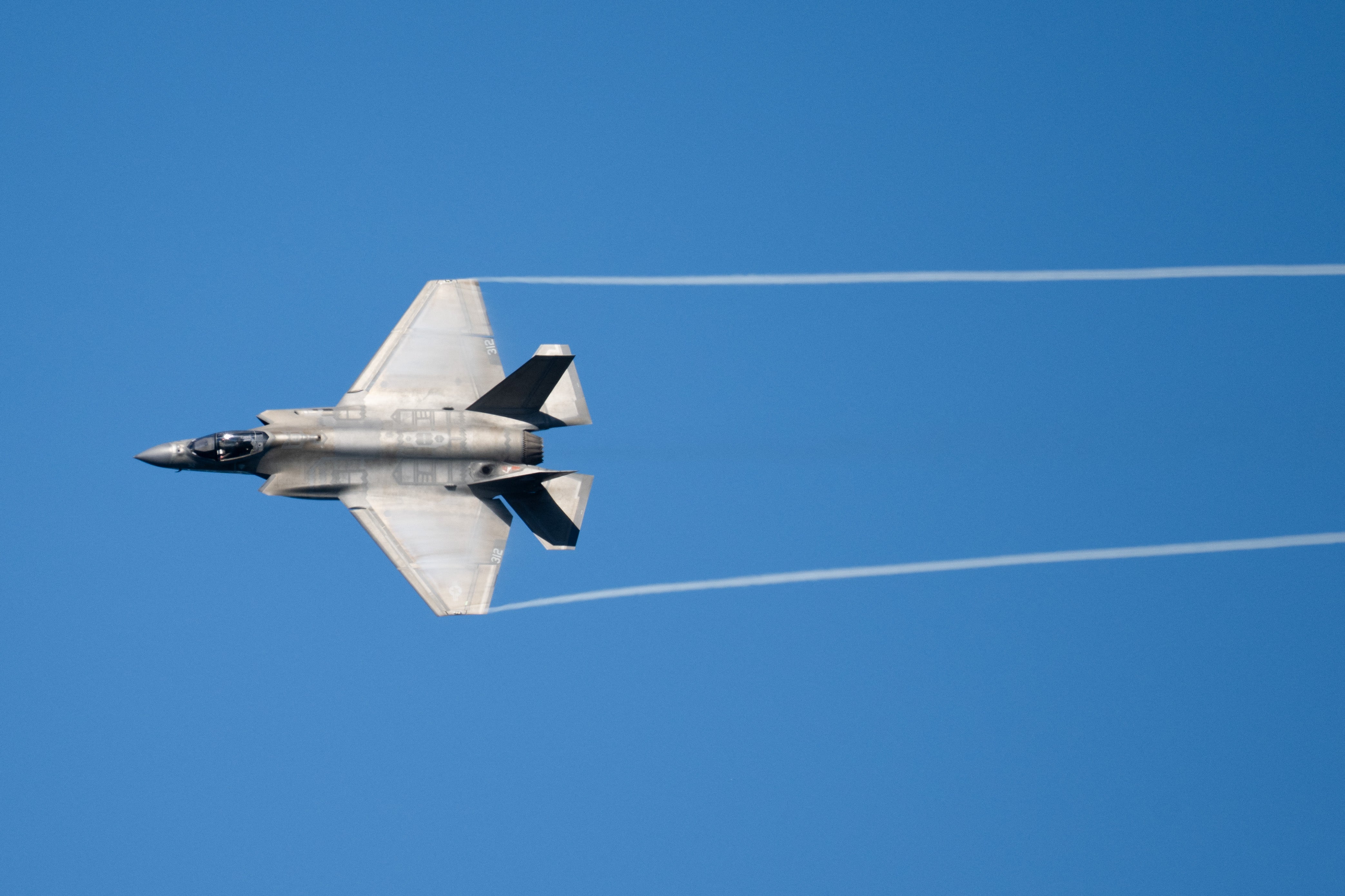 <p>The F-35 fighter jet</p>