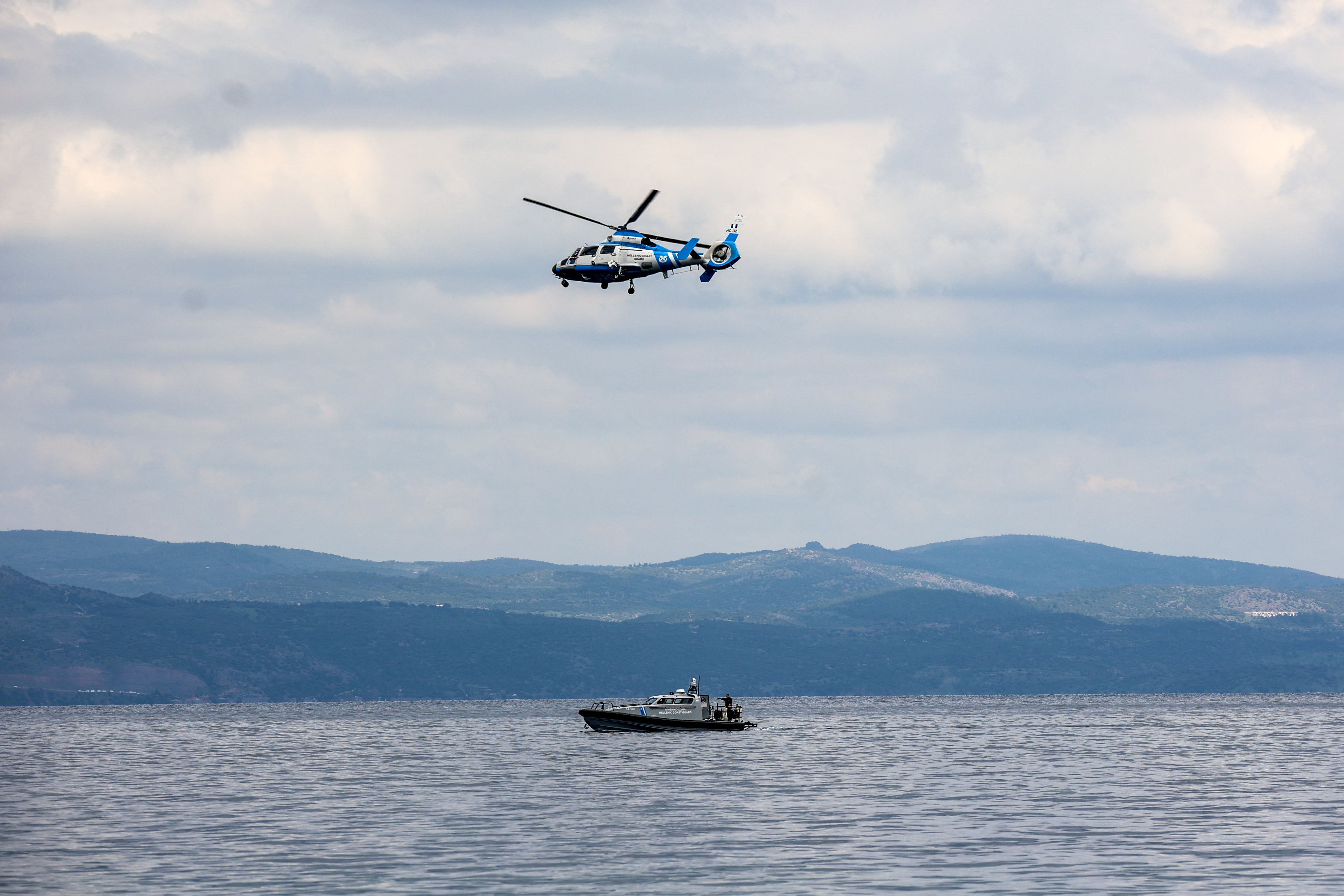 The collision took place in the Aegean Sea near the Greek island of Chios