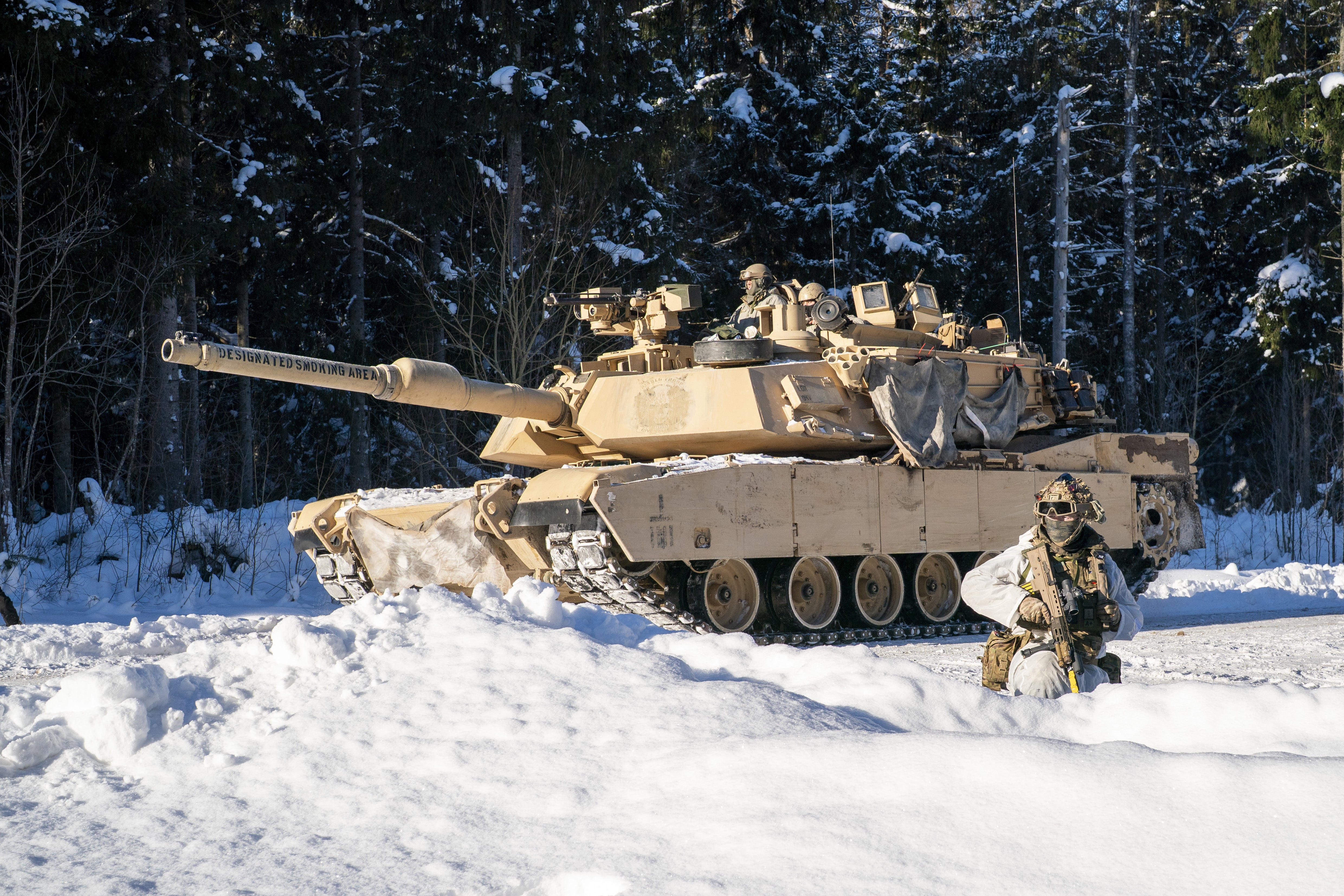British soldiers are among Nato troops taking part in a large-scale exercise on the Tapa military base in Estonia aimed at testing and proving their capability in the severe cold weather