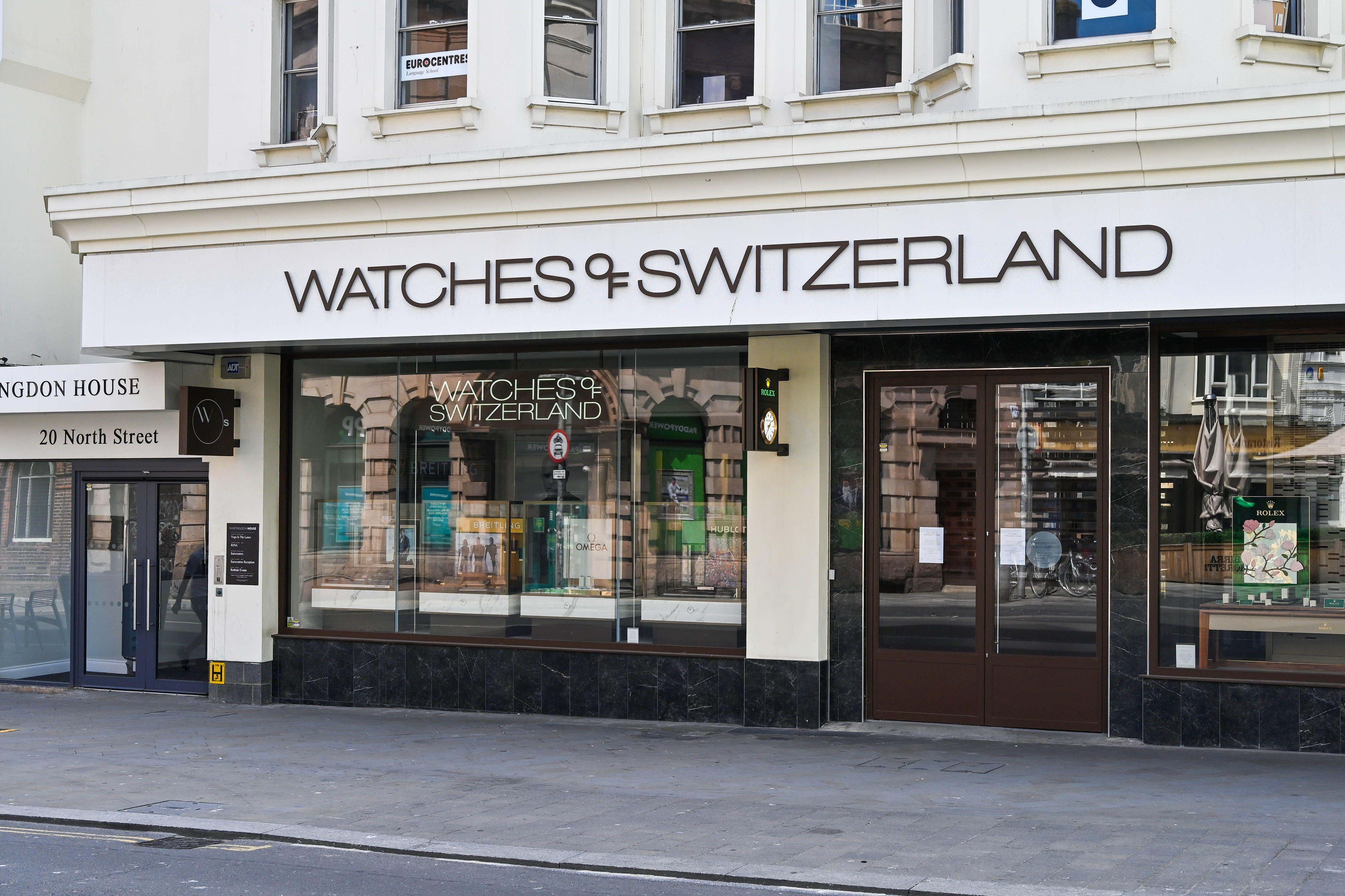 Luxury retailer Watches of Switzerland has upgraded its sales outlook thanks to demand over the key festive season (Alamy/PA)