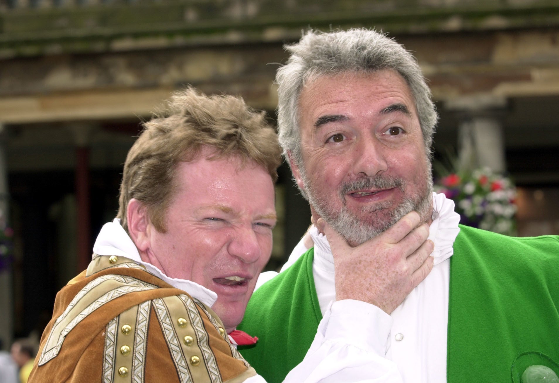 Davidson and Virgo also appeared in panto together