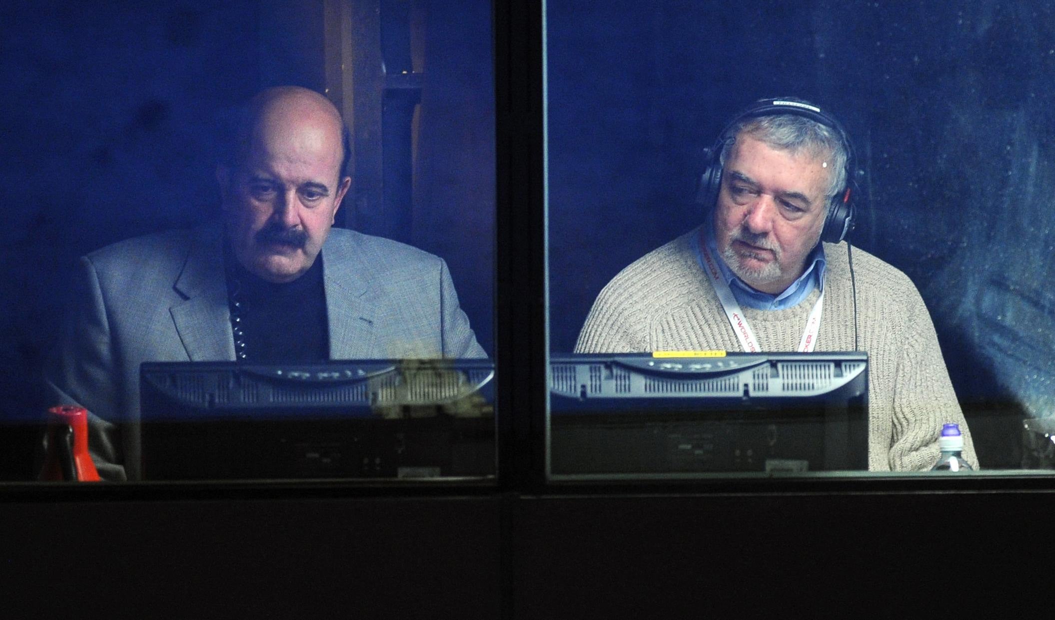 Virgo (right) commentated on snooker for the BBC for many years