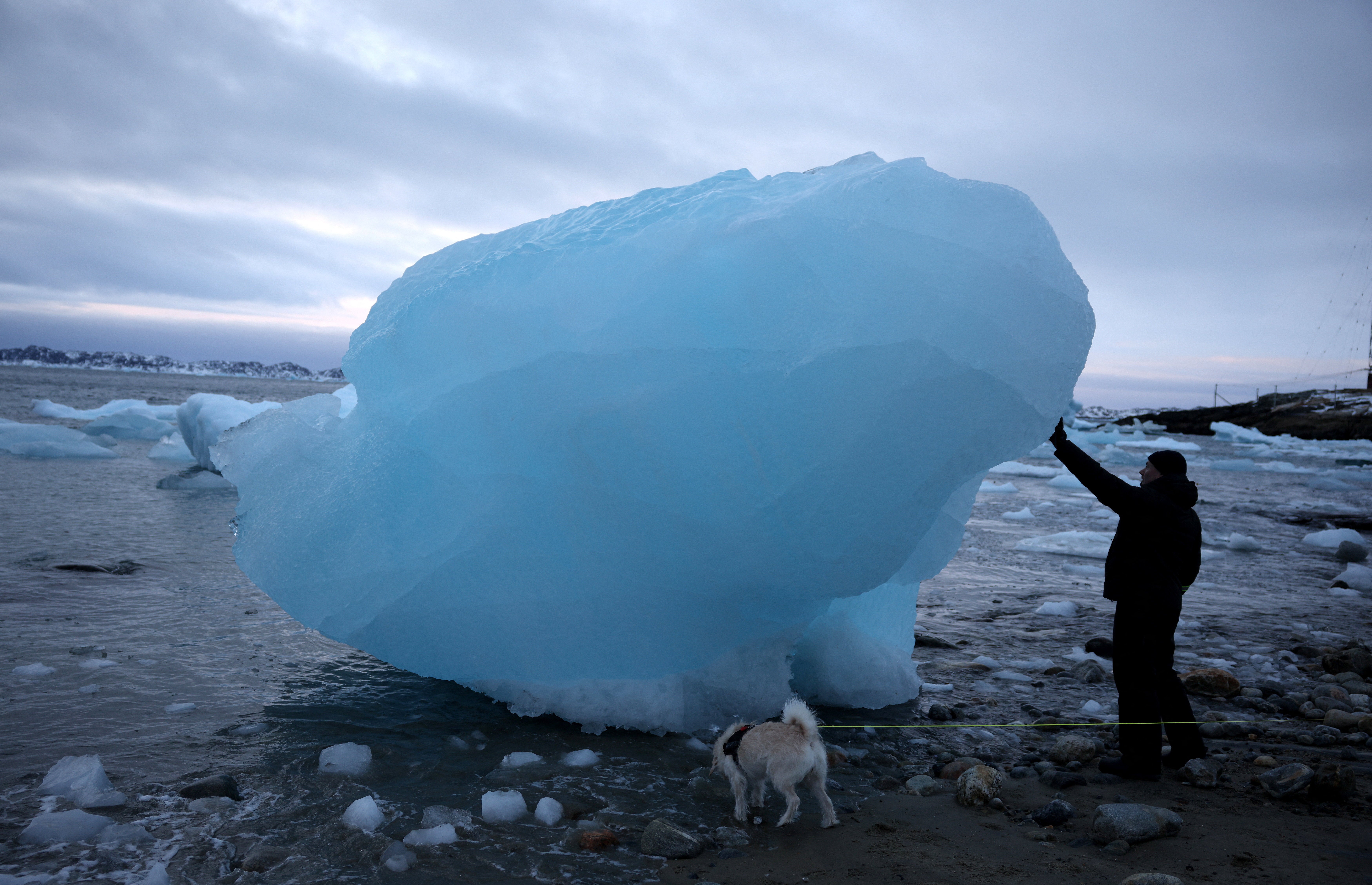Preliminary temperature readings from the Danish Meteorological Institute in the Greenlandic capital Nuuk averaged +0.2 degrees Celsius (32.4 degrees Fahrenheit) in January, the highest on record and well above the historical average of -7.7 degrees between 1991 and 2020.