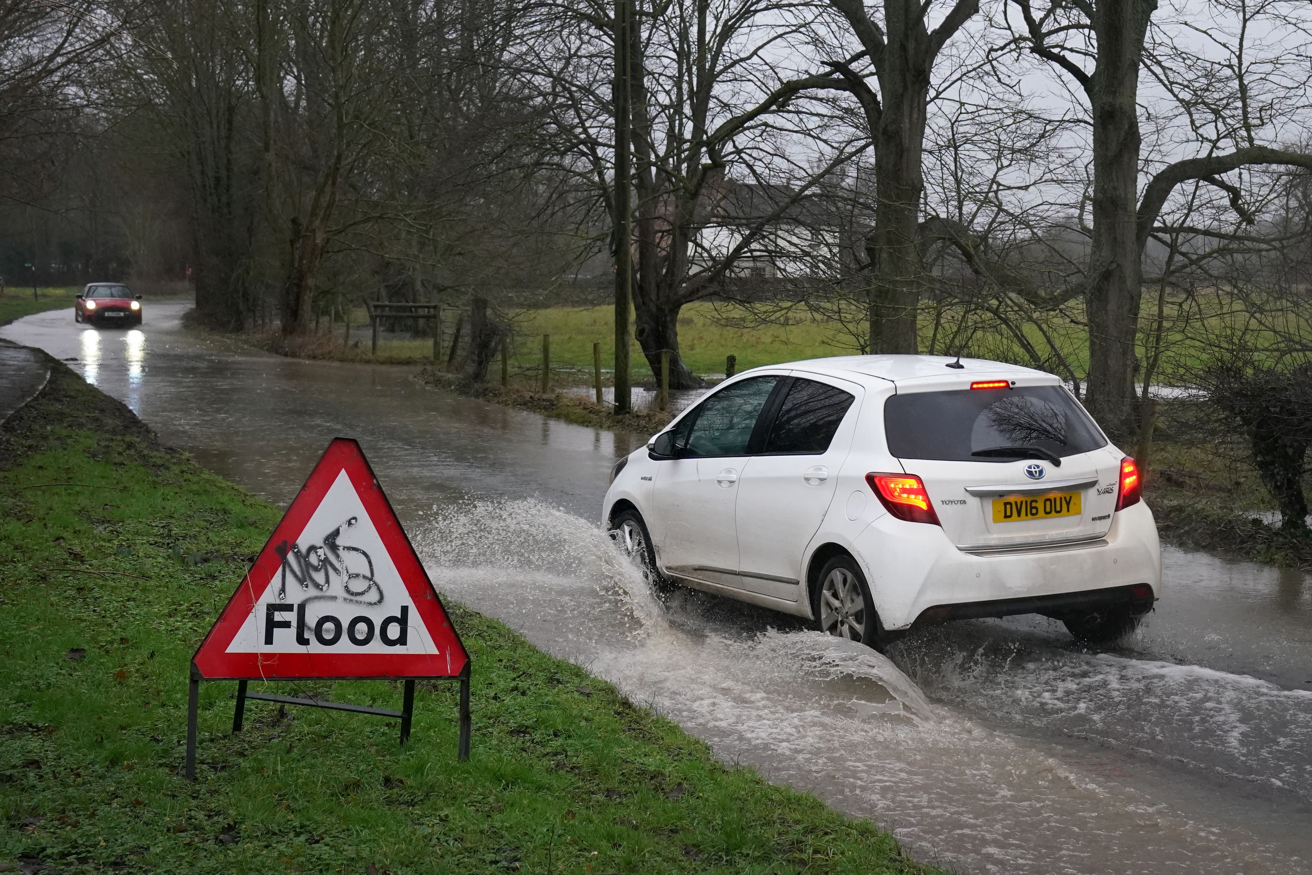 Rain arriving overnight was expected to turn ‘heavy and persistent’ in parts of the south-west of England on Thursday morning, the Met Office said (Gareth Fuller/PA)