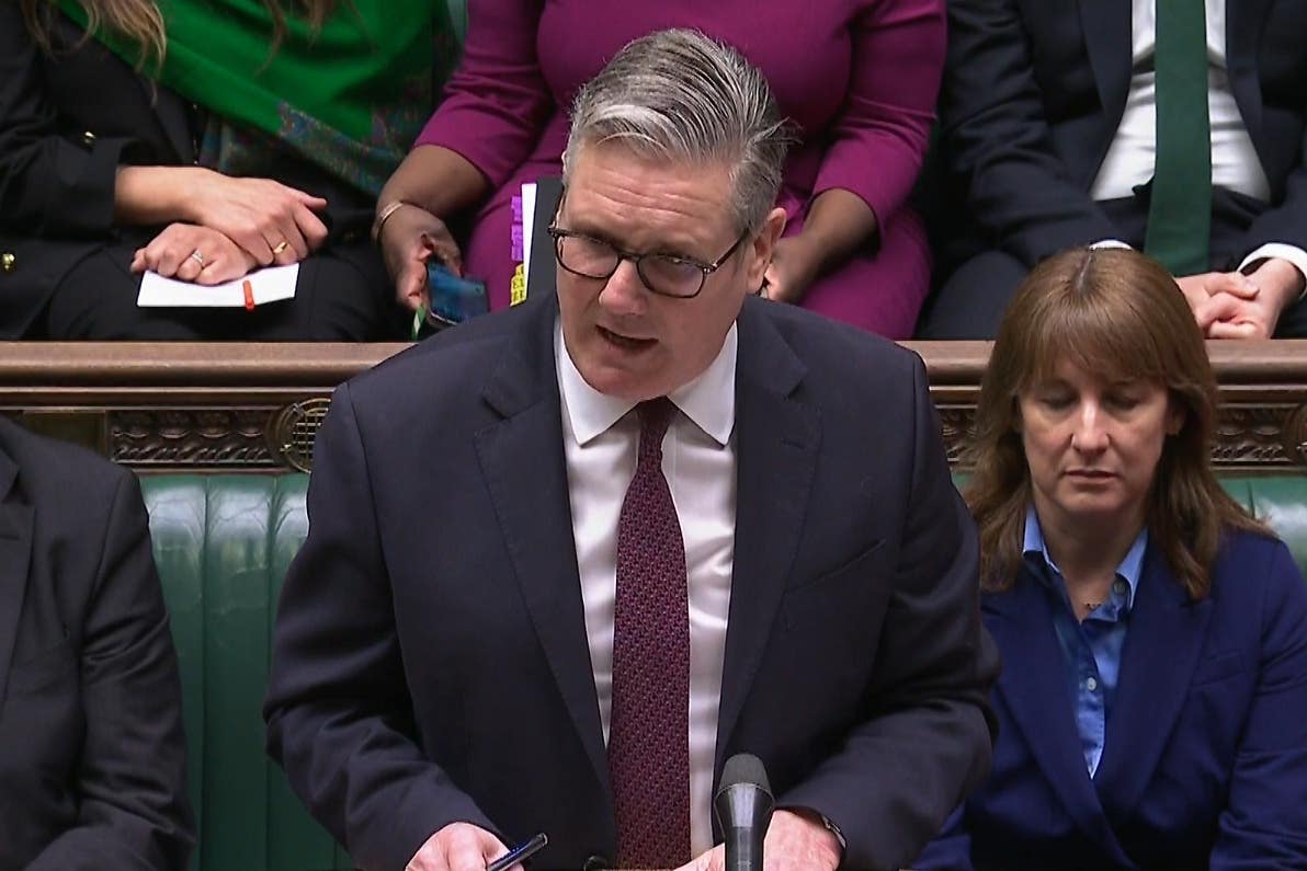 Sir Keir Starmer speaking during Prime Minister’s Questions in the House of Commons
