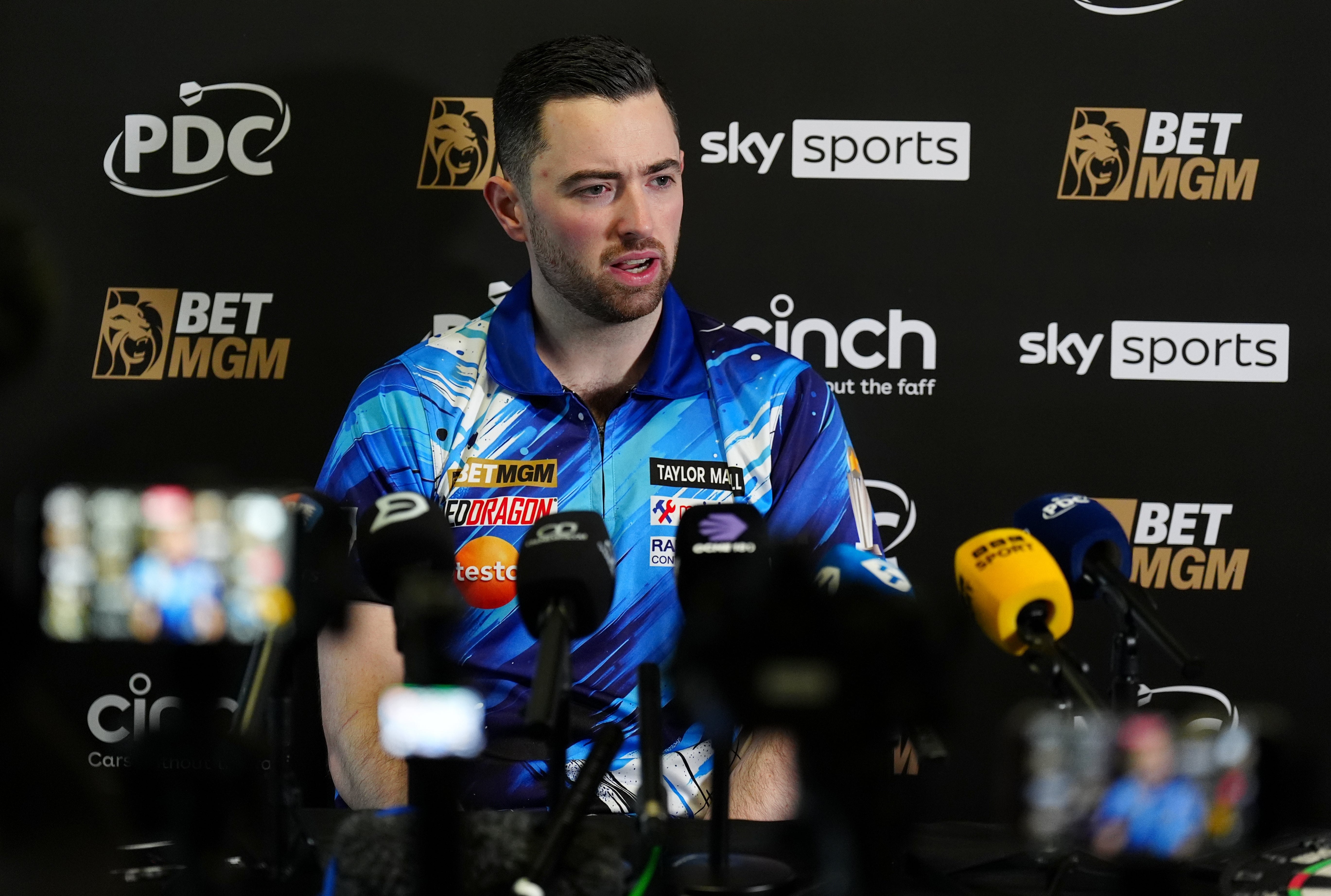 Luke Humphries has dubbed rival Luke Littler the “most talented” darts player ever (Owen Humphreys/PA)