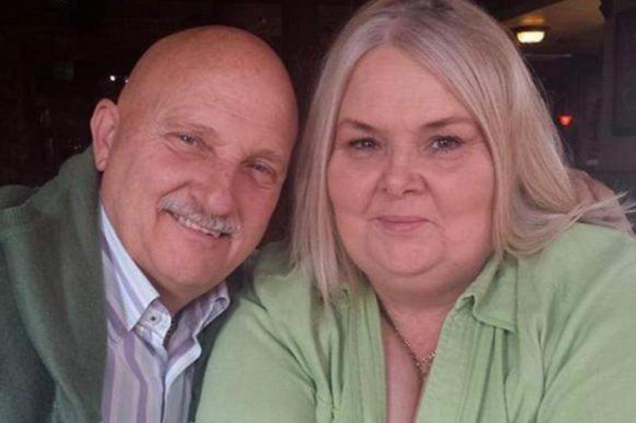 Leslie Birkenhead (left) with his wife, Anne