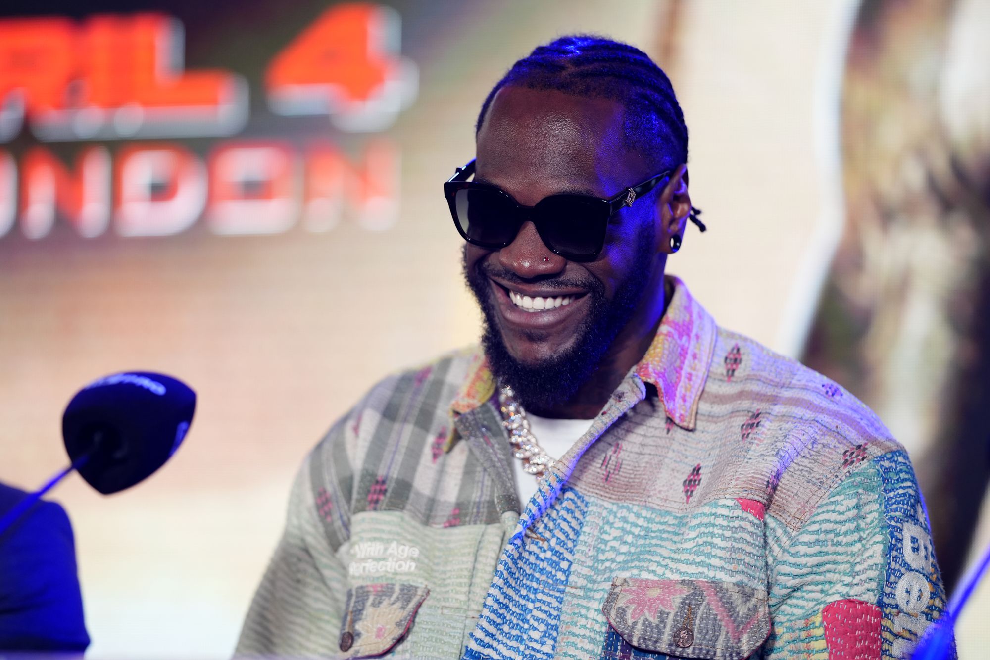 <p>Deontay Wilder stormed out of an interview after questions were raised about previous opponent Tyson Fury</p>