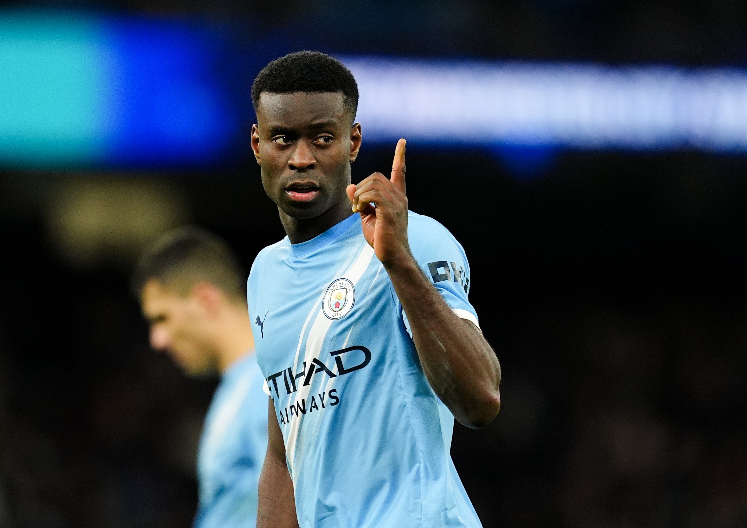 <p>Marc Guehi is ineligible to play the Carabao Cup final for Man City</p>