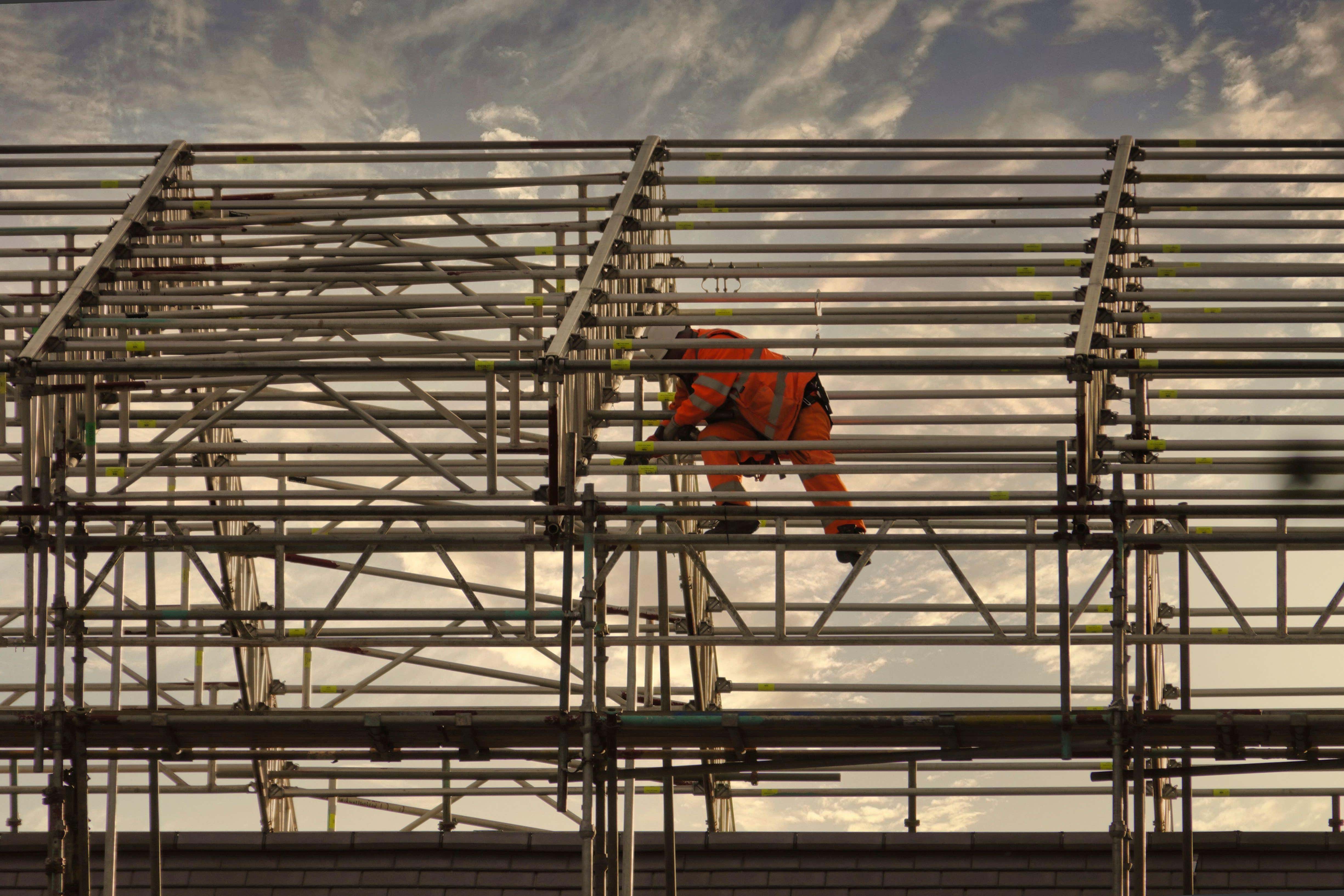 Britain’s construction sector has shown signs of pulling out of its ‘tailspin’ (Alamy/PA)