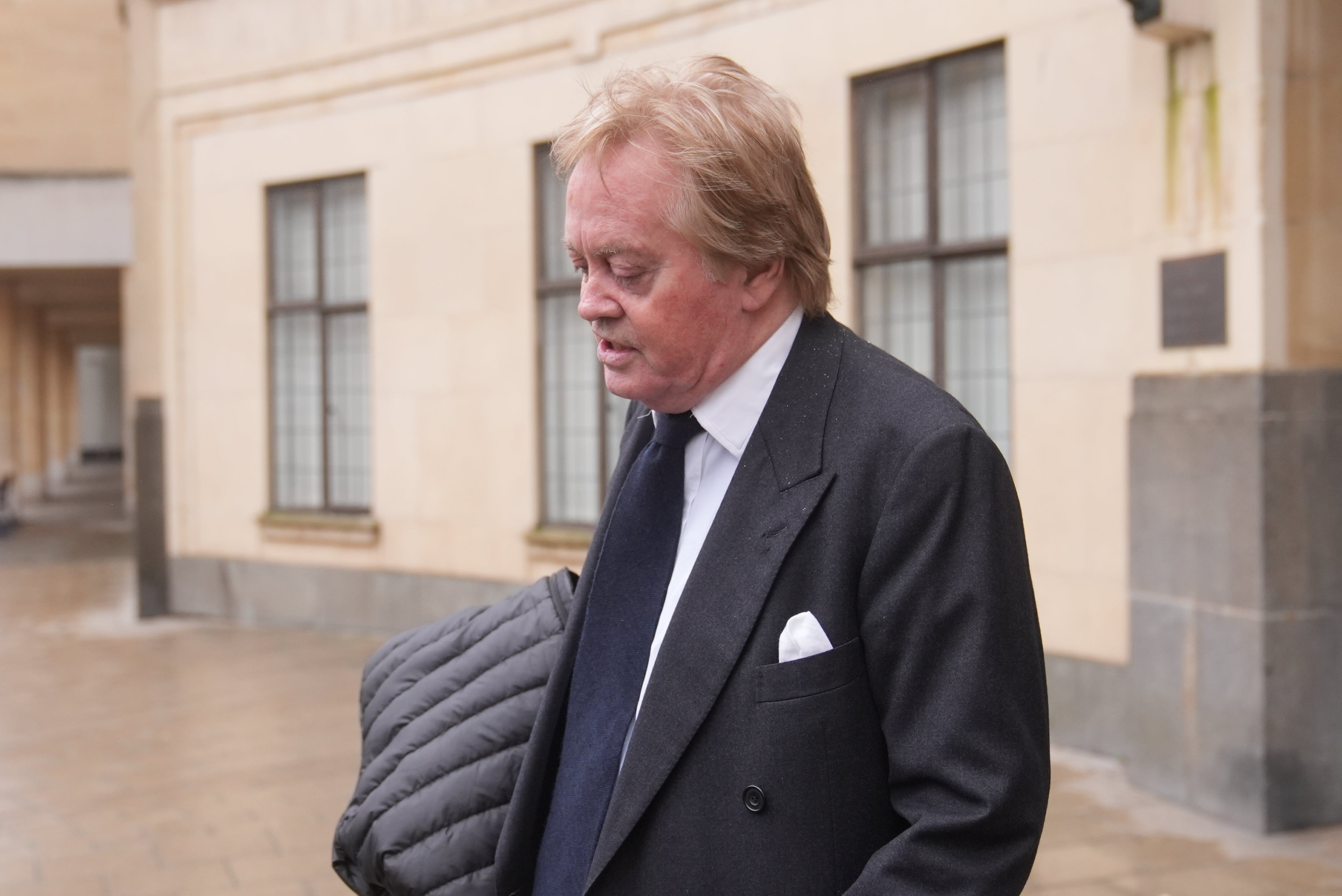 The Duke of Marlborough departing Oxford Crown Court on Thursday