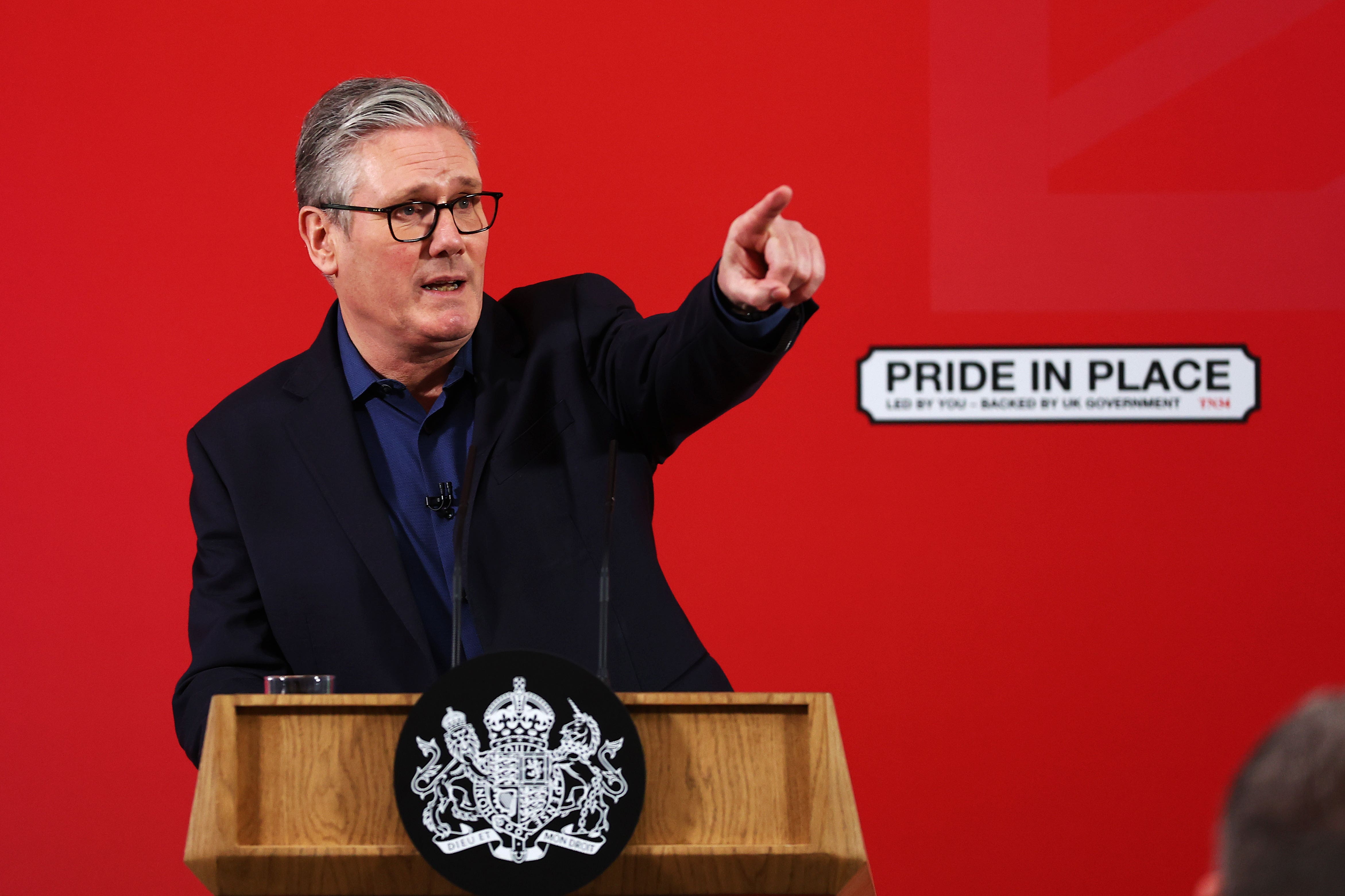 Prime Minister Sir Keir Starmer announced £800 million in new funding to revamp decrepit high streets (Peter Nicholls/PA)