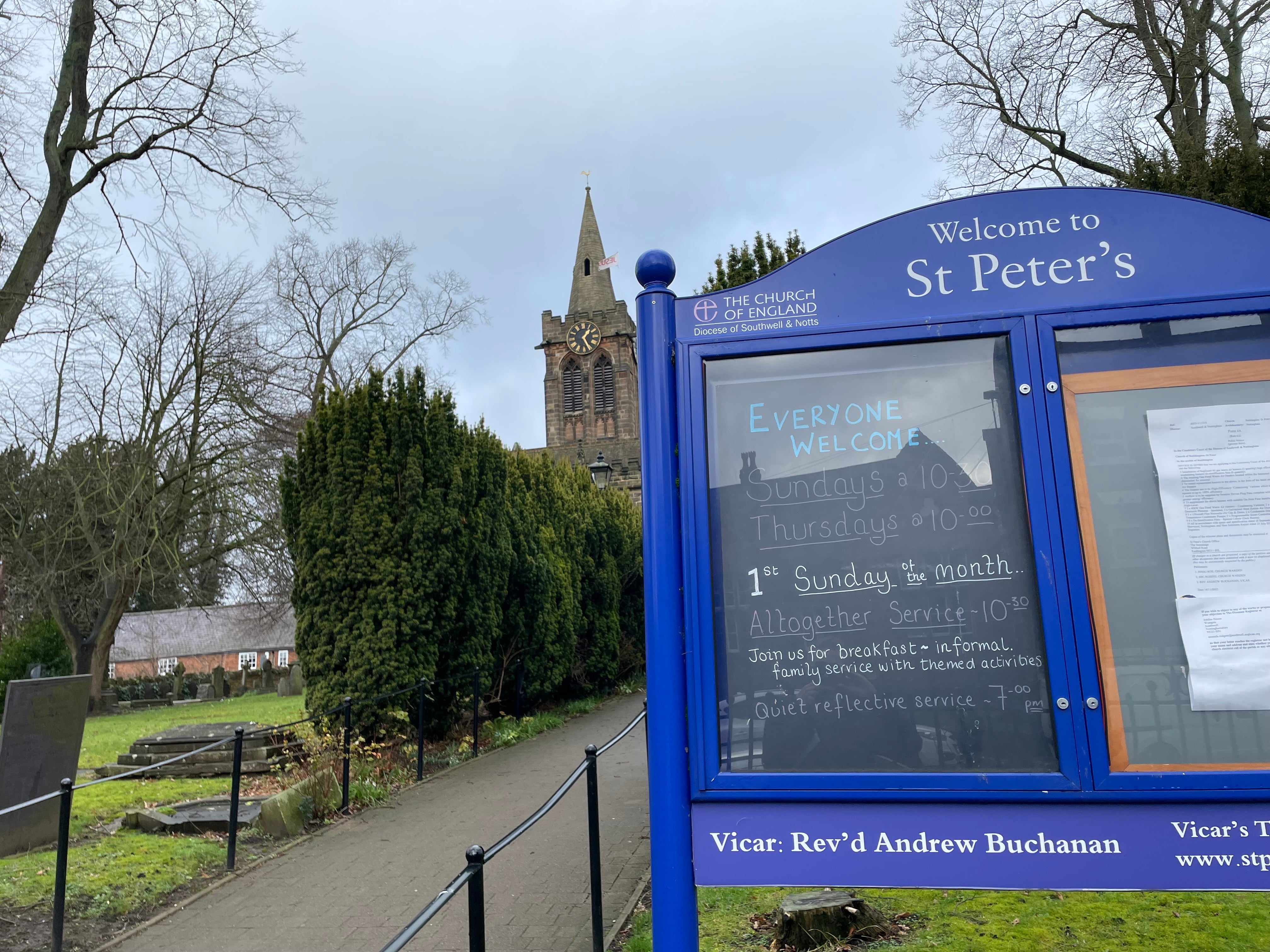 Ruben volunteered and was a member of St Peter's Church in Ruddington. This week, those who knew him did not want to comment