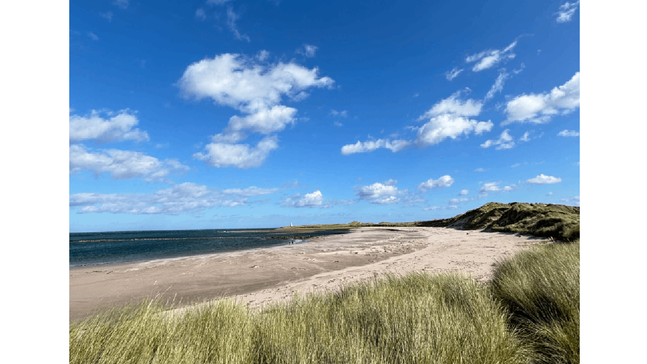 Holy Island’s northern beaches have clear sands and turquoise waters