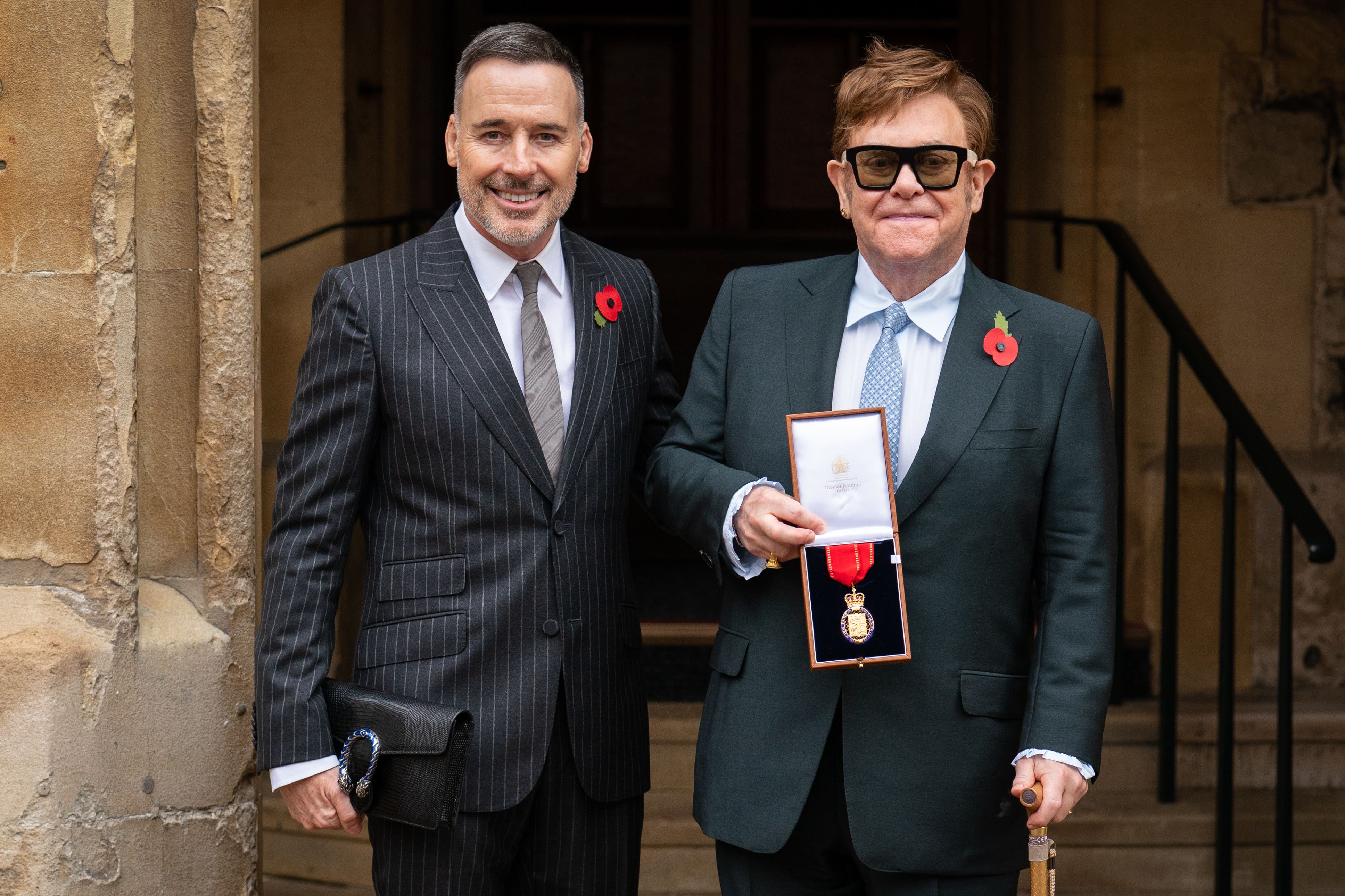 David Furnish with husband Sir Elton John in 2021