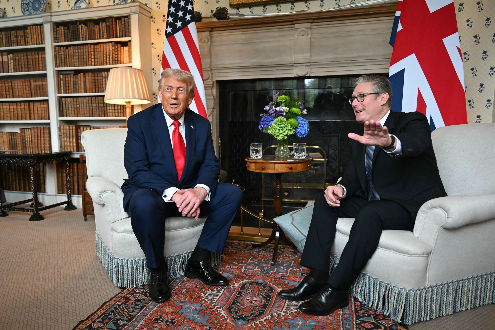 Keir Starmer and Donald Trump meet in the UK, September 2025