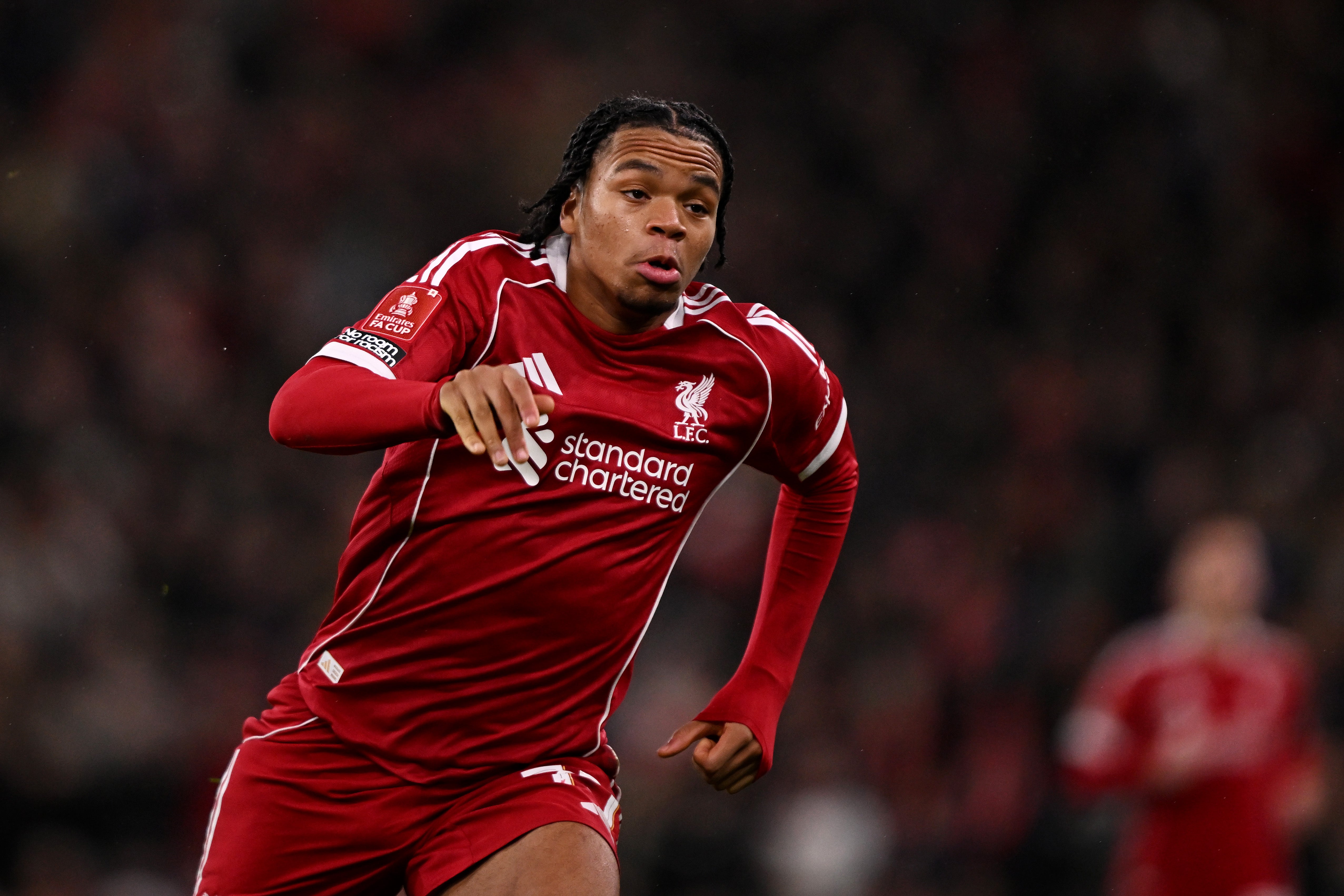 Rio Ngumoha has become a regular in Liverpool’s squad