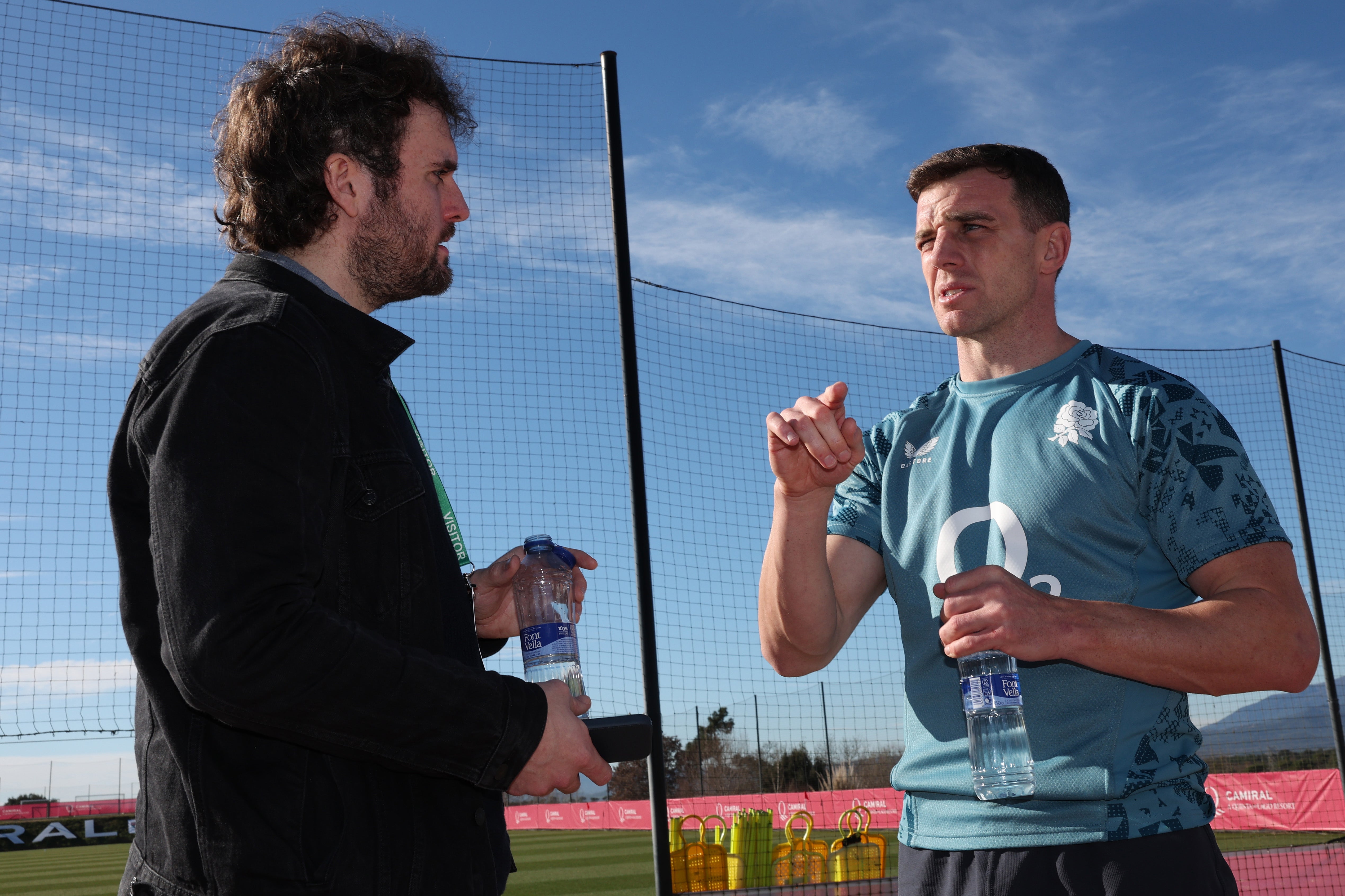 George Ford speaks at England's training camp