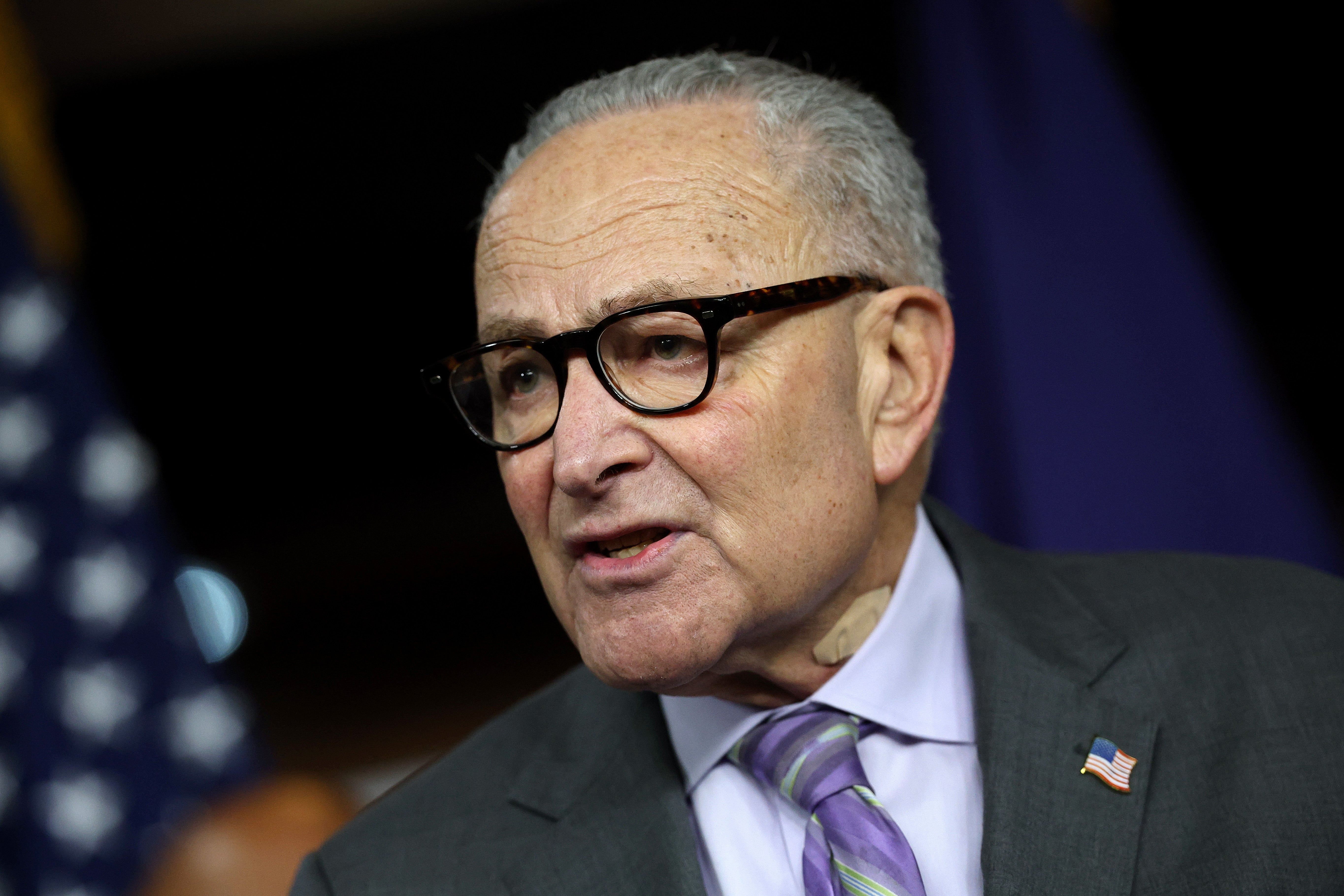 Senate Minority Leader Chuck Schumer outlined Demoratic demands for ICE accountability as Congress debates funding legislation for the DHS ahead of next week's deadline.