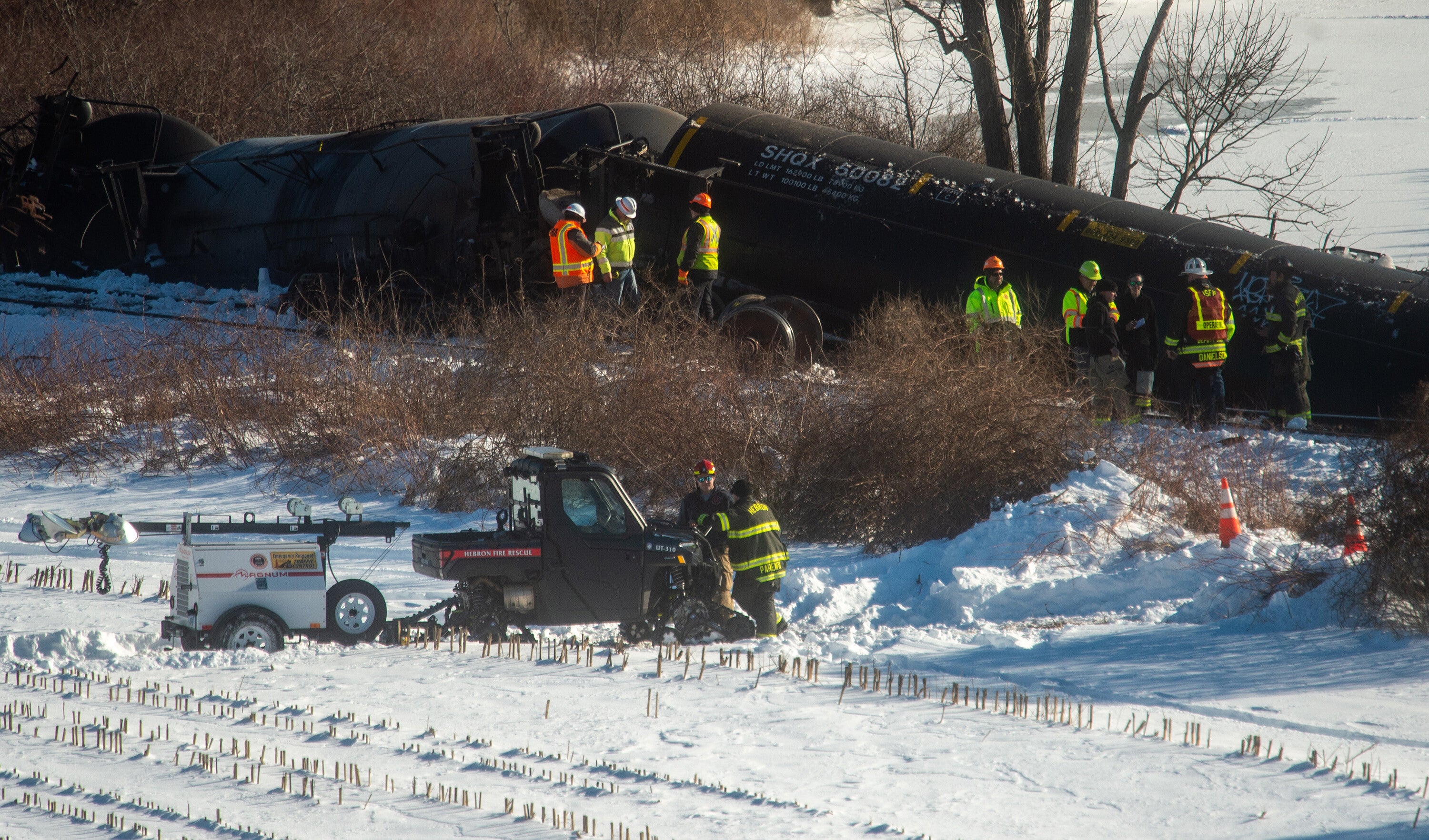 The leak has since been contained and there's no evidence the grease entered the water.
