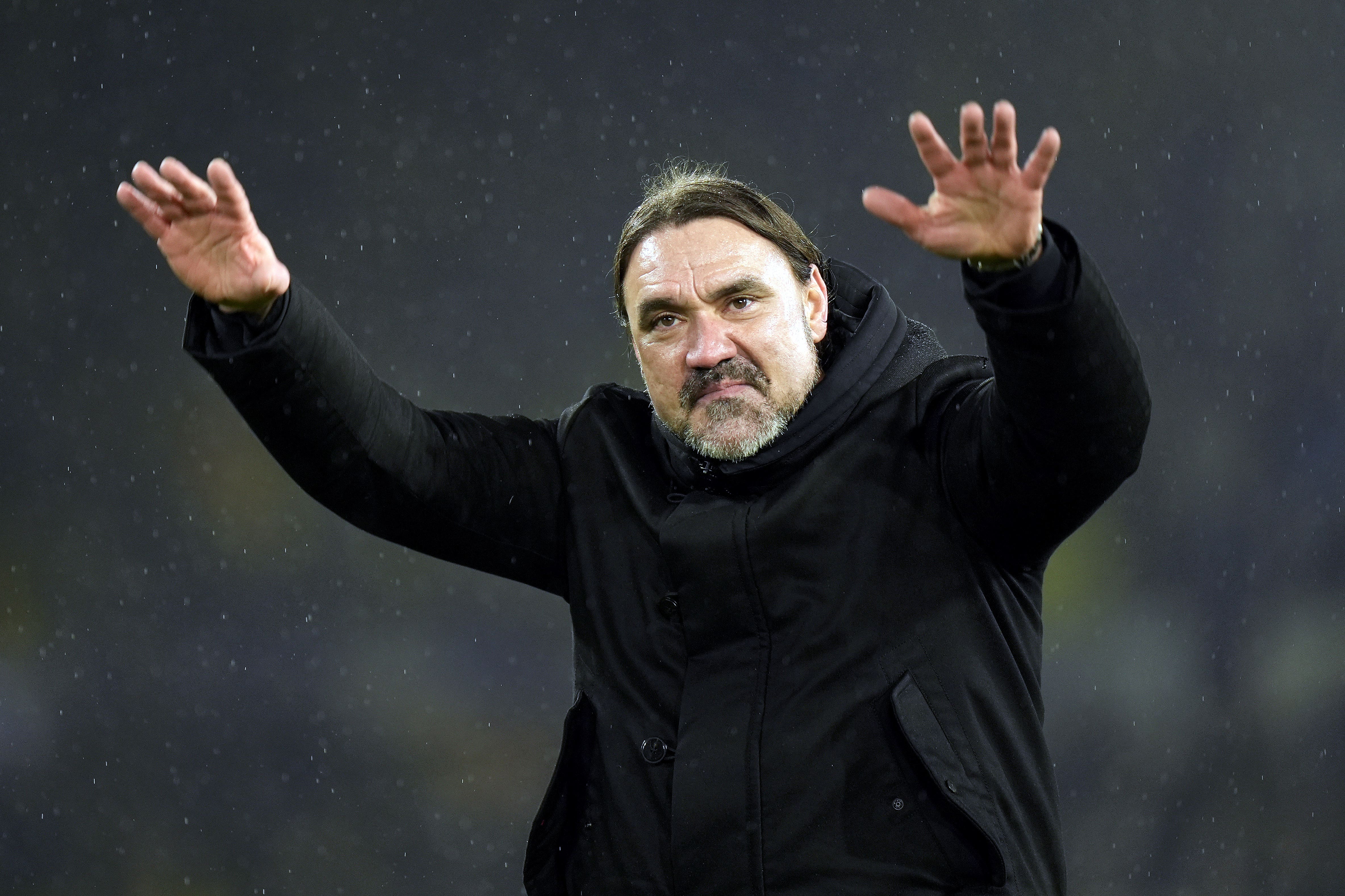 Leeds manager Daniel Farke celebrated a ‘massive win’ over Nottingham Forest (DAnny Lawson/PA)