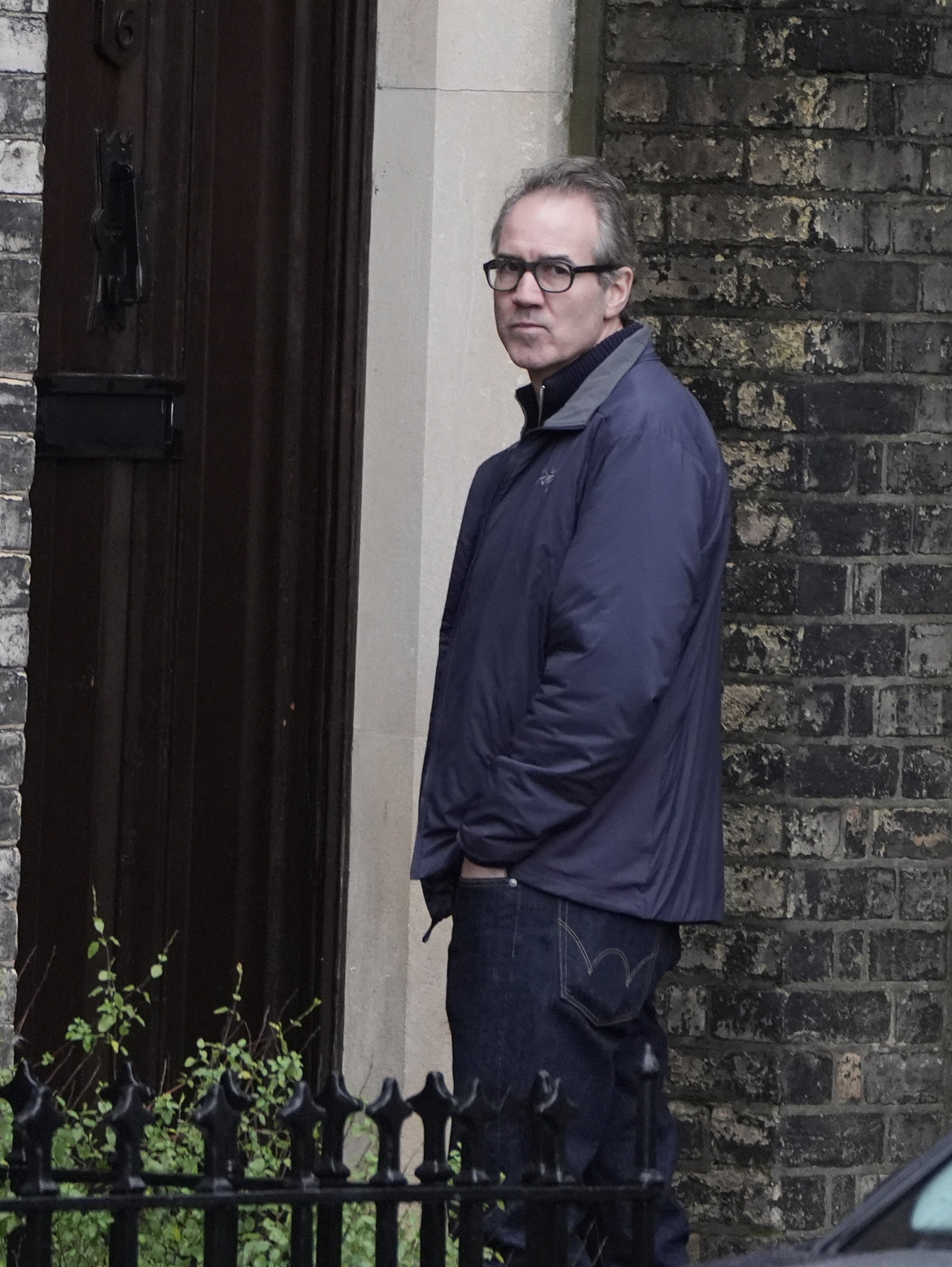 Adrian Darbishire KC appeared outside the home of Lord Peter Mandelson in north west London