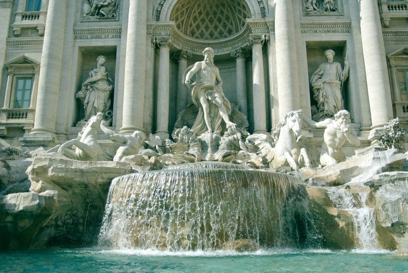 Coining it: Trevi Fountain in Rome