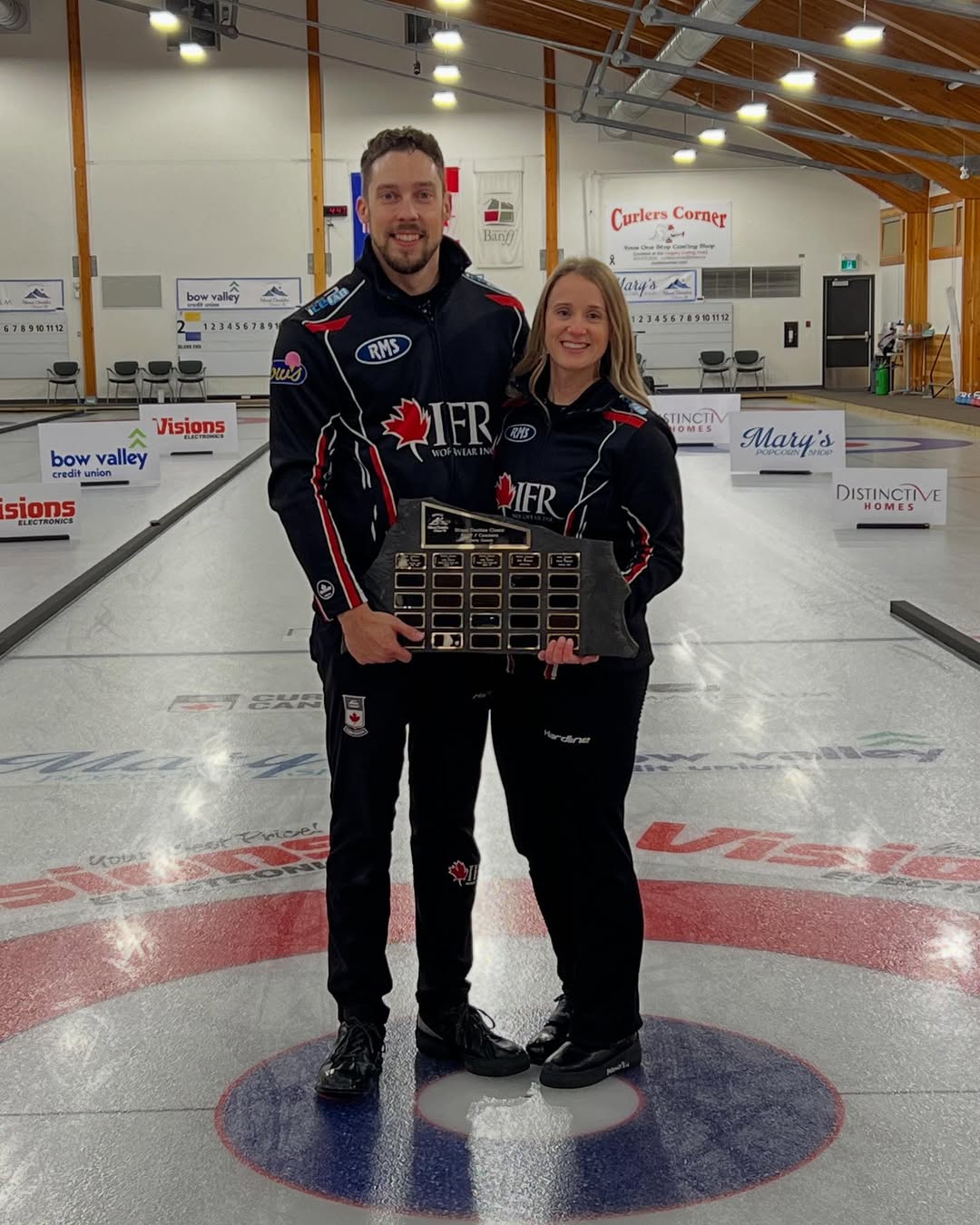 Jocelyn Peterman and Brett Gallant are representing Canada in mixed doubles curling