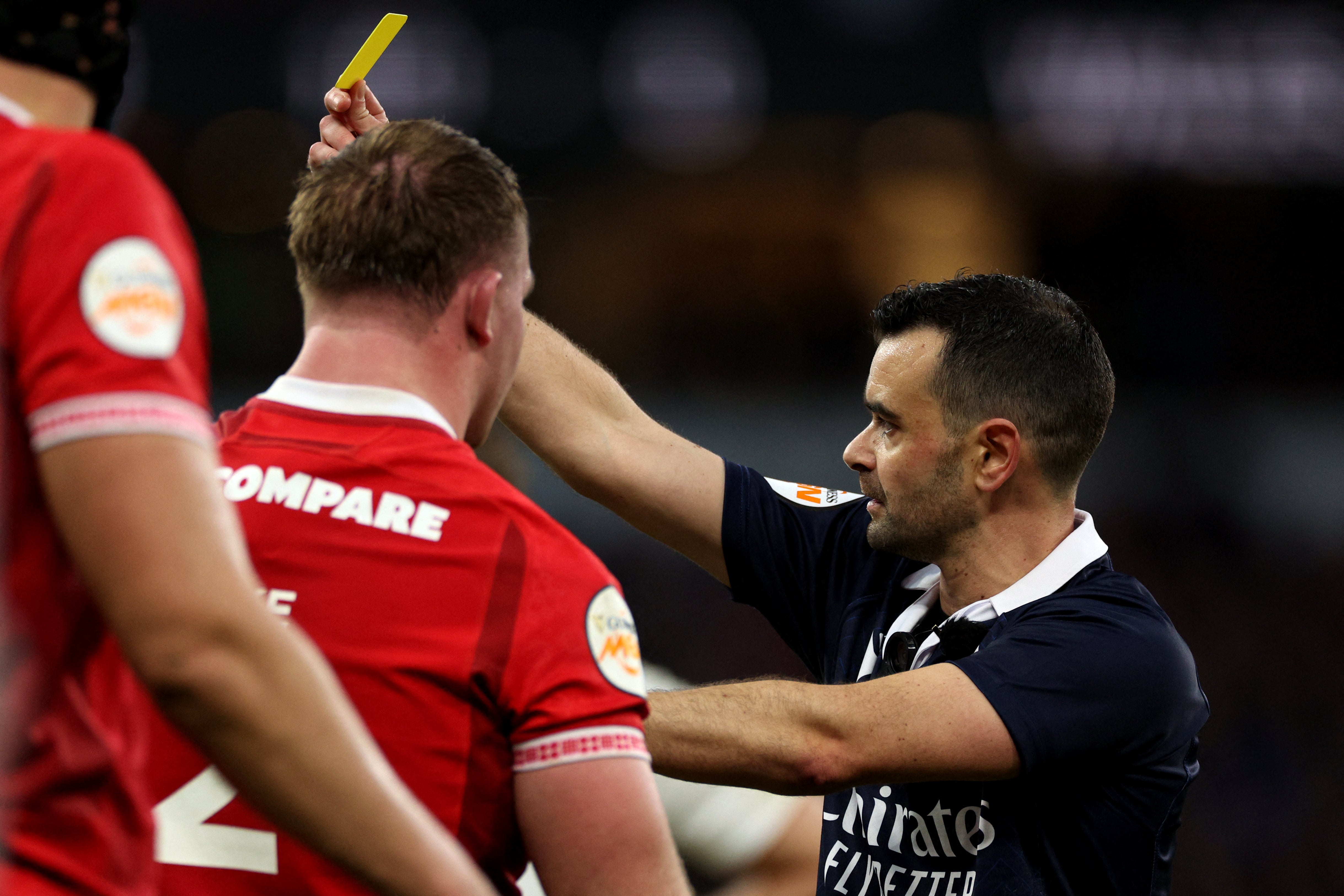 Wales, who were ill-disciplined, ill-matched and ill-prepared, had four players sin-binned