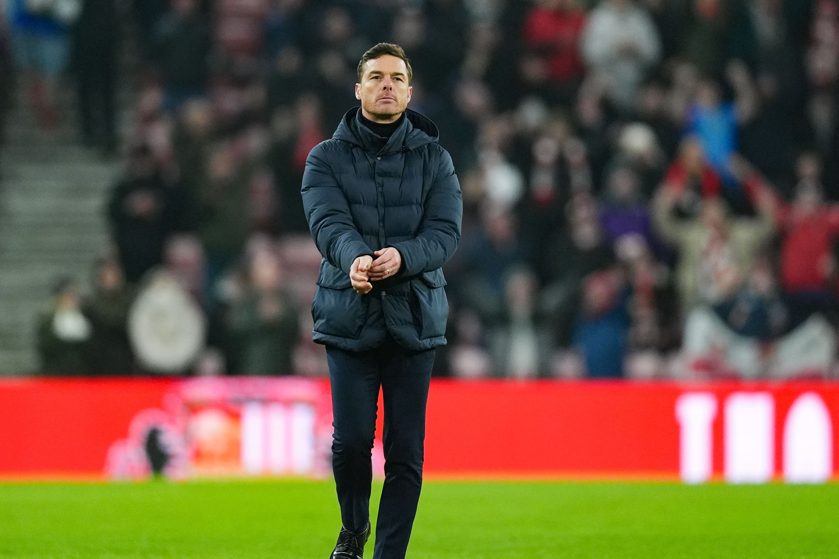 Scott Parker came under fire from sections of the support (Martin Rickett/PA)