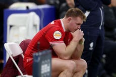 Captain Dewi Lake admits Wales ‘let people down’ in Six Nations thrashing by England