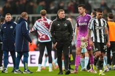 Eddie Howe takes ‘full responsibility’ as Newcastle booed off after home loss