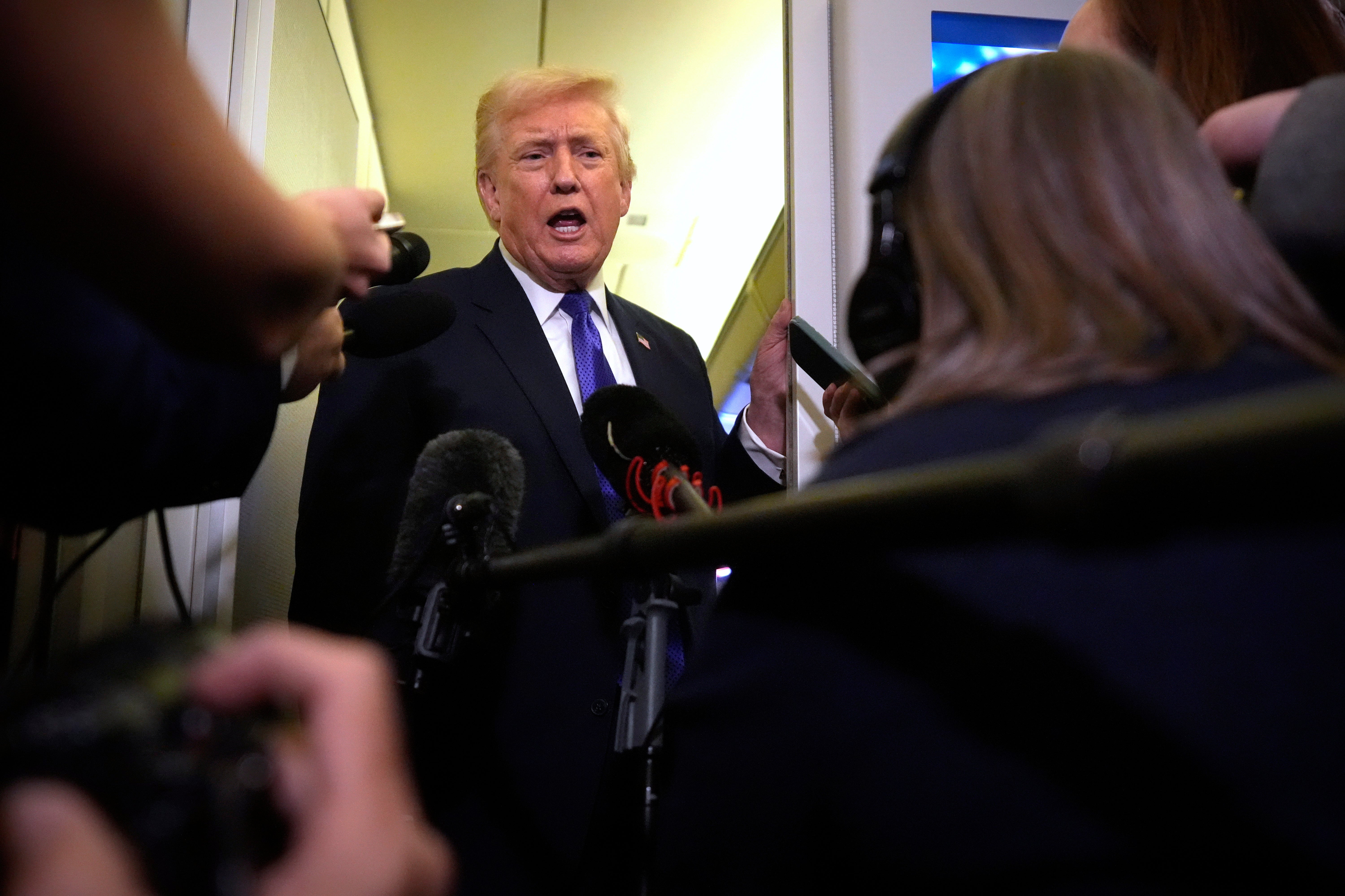 Donald Trump hit out at yet another female reporter, telling her she had a ‘very bad attitude’ after she questioned him over a reported split within the MAGA base over his immigration agenda