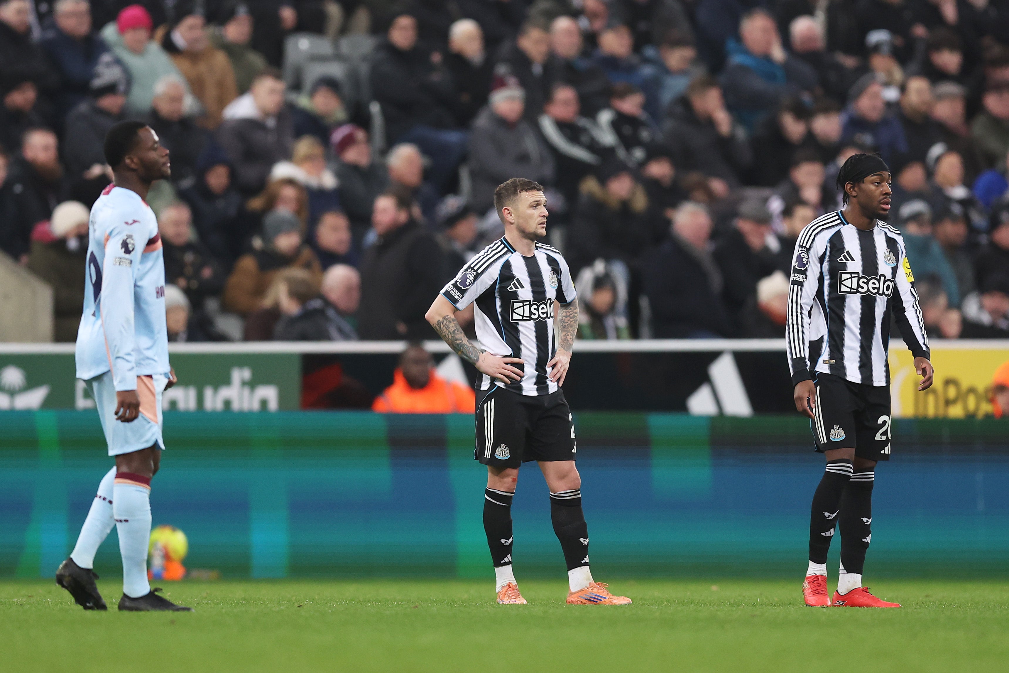 Kieran Trippier cut a frustrated figure after another home loss for Newcastle
