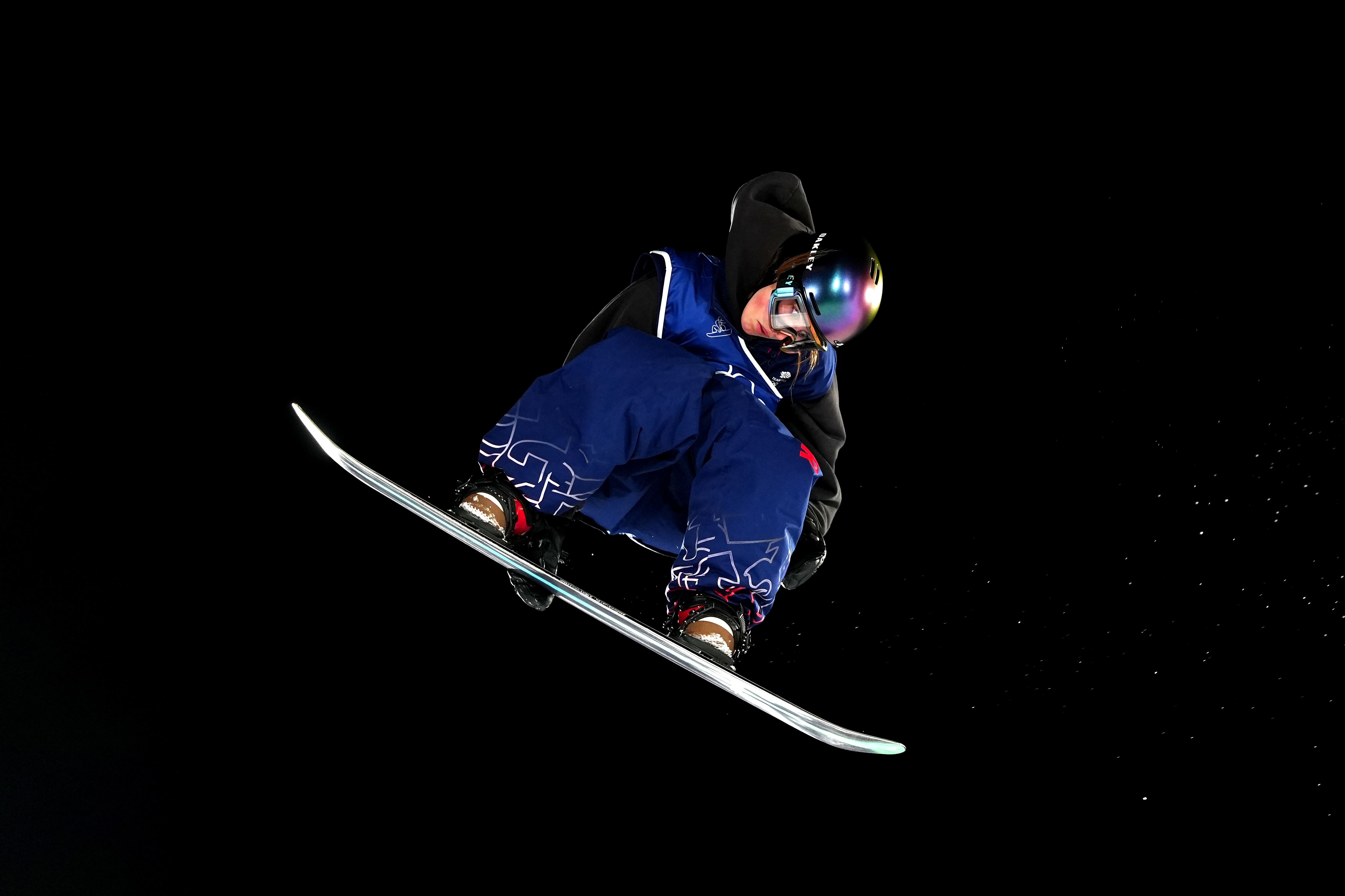 Mia Brookes qualified for the women’s snowboard Big Air final in third place (David Davies/PA)