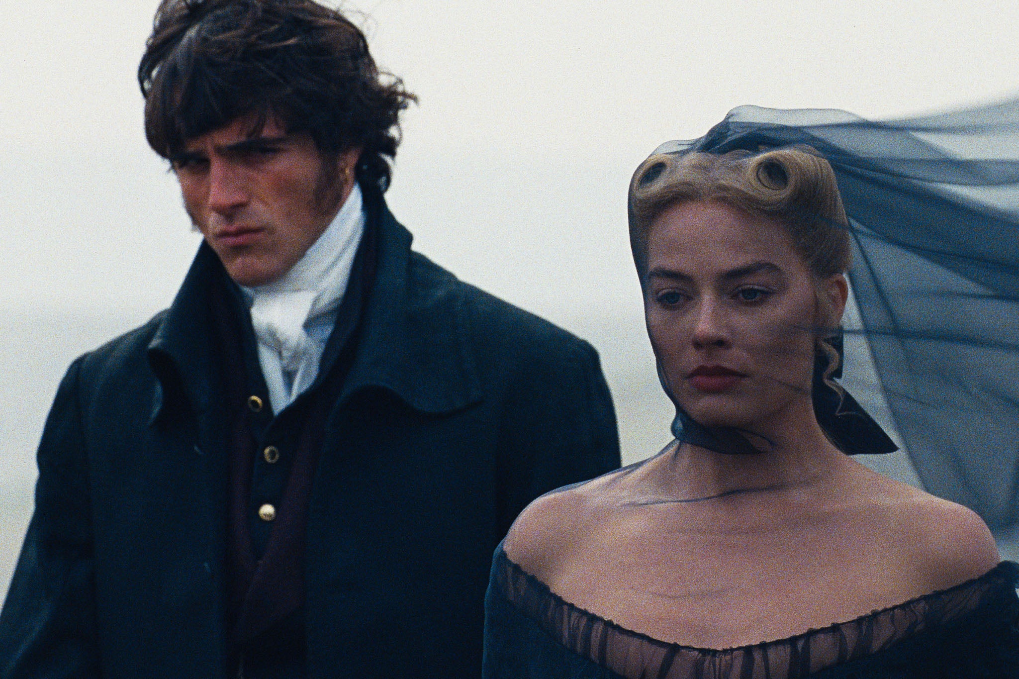 Jacob Elordi and Margot Robbie in Emerald Fennell’s ‘Wuthering Heights’