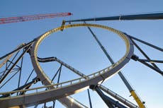 Major milestone for record-breaking roller coaster Tormenta: Rampaging Run reached