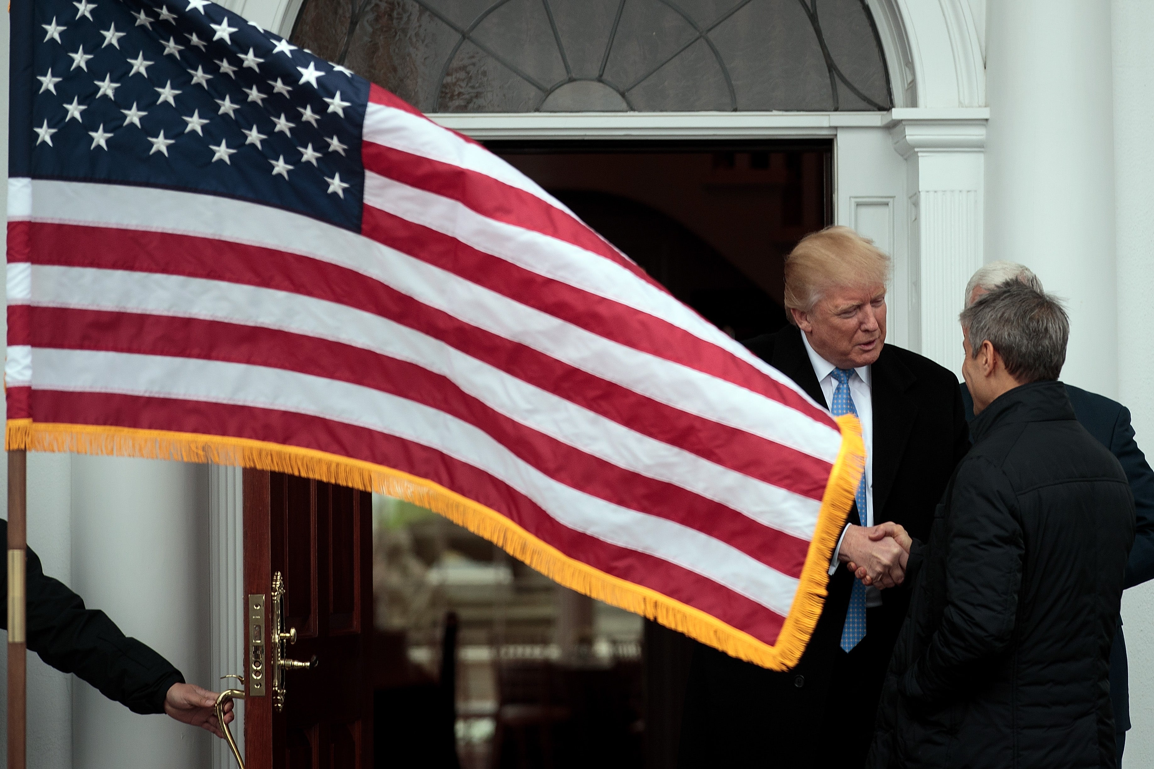 US president Donald Trump (left) with Ari Emanuel in 2016