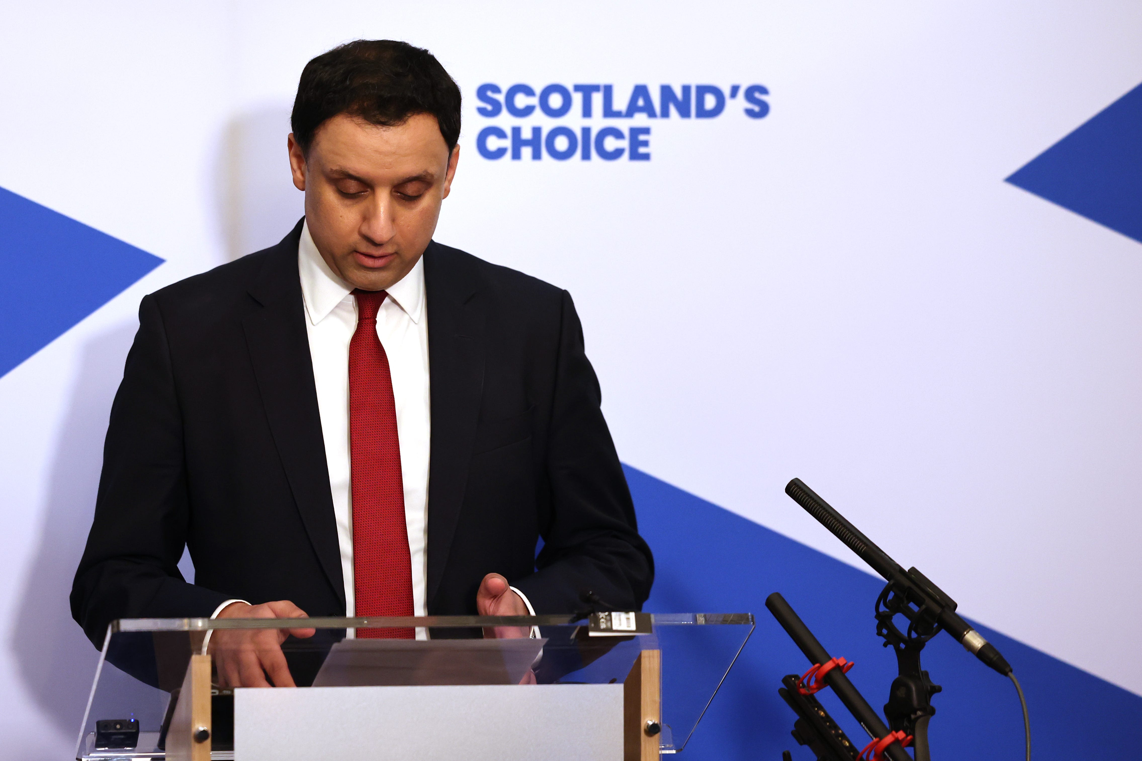 Scottish Labour leader Anas Sarwar heaped further pressure on the Prime Minister as he called on his ‘friend’ Sir Keir Starmer to quit Downing Street (Robert Perry/PA)