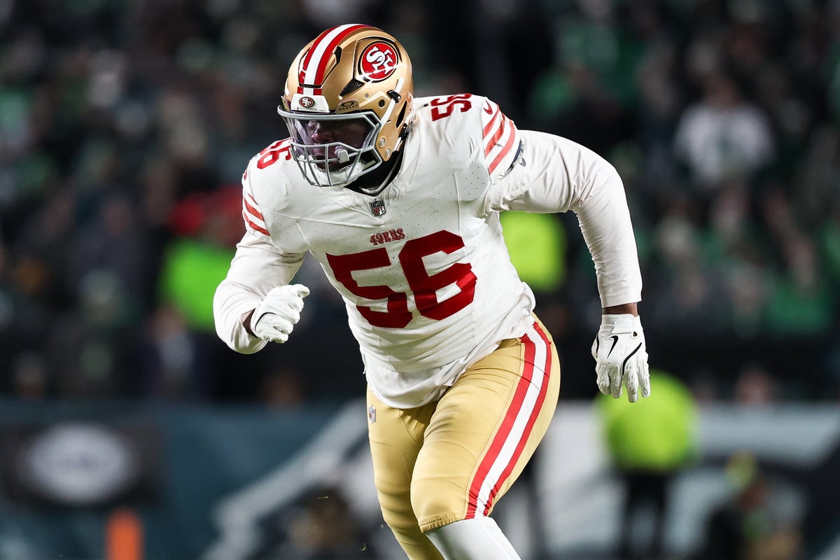 San Francisco 49ers defensive lineman Keion White undergoes surgery after being shot in the ankle